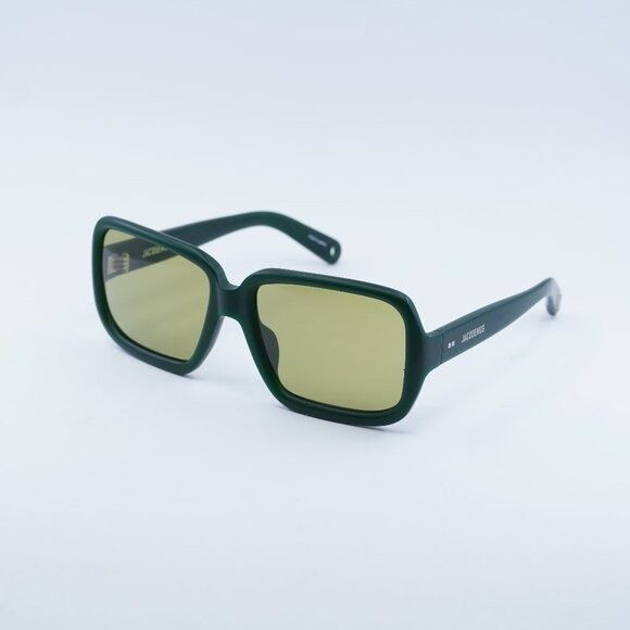 Jacquemus Jacquemus CABANA JAC/86 C3 Sunglasses Matte Green Square Size ONE SIZE - 4 Thumbnail
