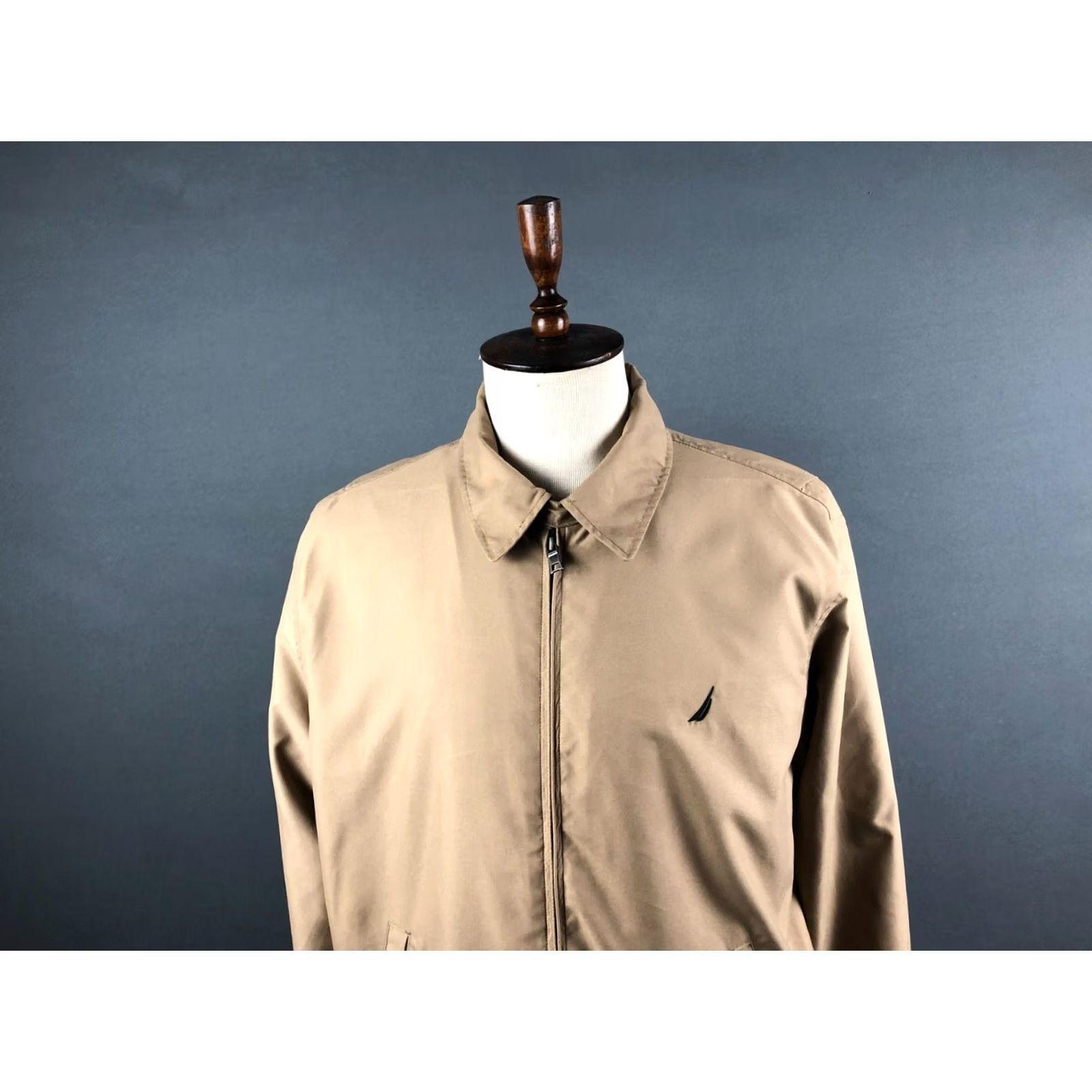 Nautica Nautica Men's Khaki Polyester Full Zip Jacket L Size US L / EU 52-54 / 3 - 4 Thumbnail