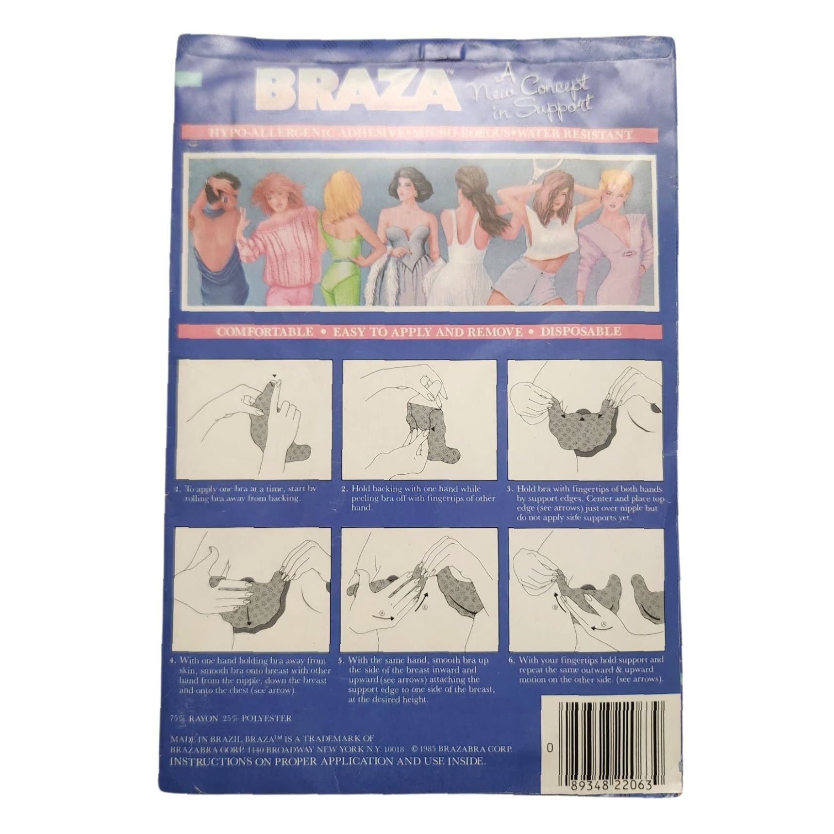 Vintage VINTAGE Braza Bra Size C Quantity 4 Pack Beige 1980s Brazil Womens Braza Bra Pack (1985) Size ONE SIZE - 2 Thumbnail