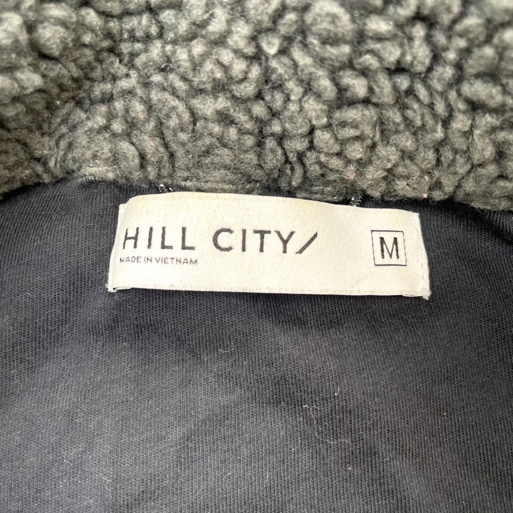 Vintage Hill City Jacket Mens Medium Gray Sherpa Coat Mock Neck Long Sleeve Quarter Zip City Style Size US M / EU 48-50 / 2 - 4 Thumbnail