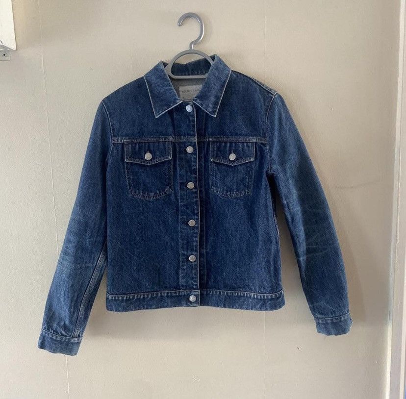 image of Helmut Lang Archive 1998 Trucker Denim Jacket - Indigo Blue, Men's (Size Small)