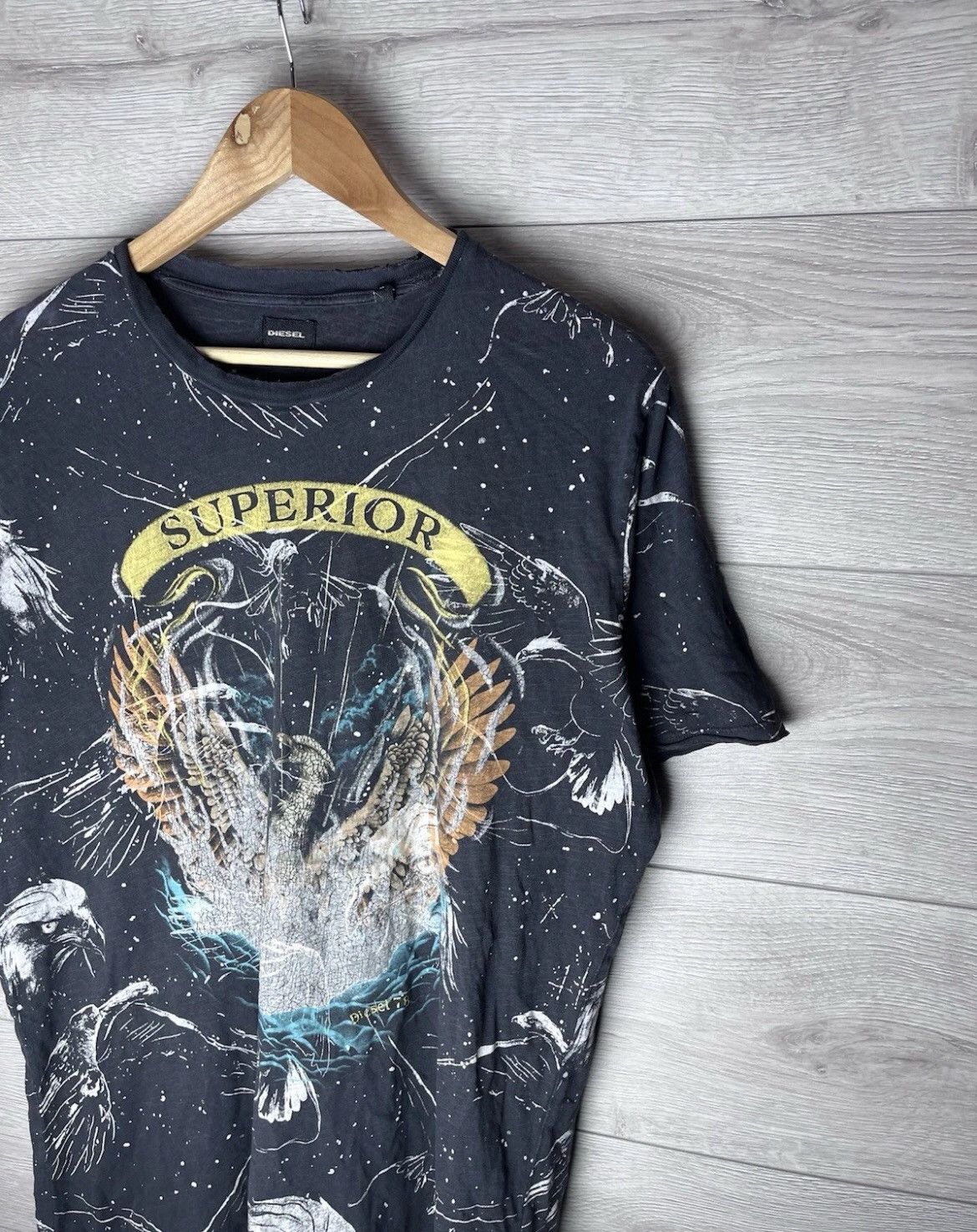 Diesel MENS T-SHIRT DIESEL VINTAGE SIZE L Y2K JAPAN BIG LODO Size US L / EU 52-54 / 3 - 2 Thumbnail