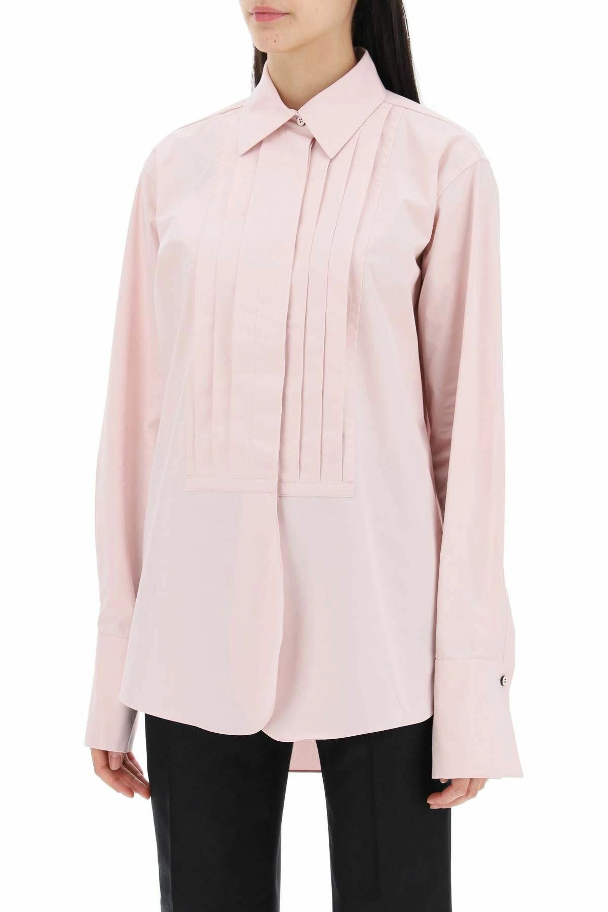 Jil Sander o1y1025 Solid Color Shirt in Pink Size M / US 6-8 / IT 42-44 - 3 Thumbnail