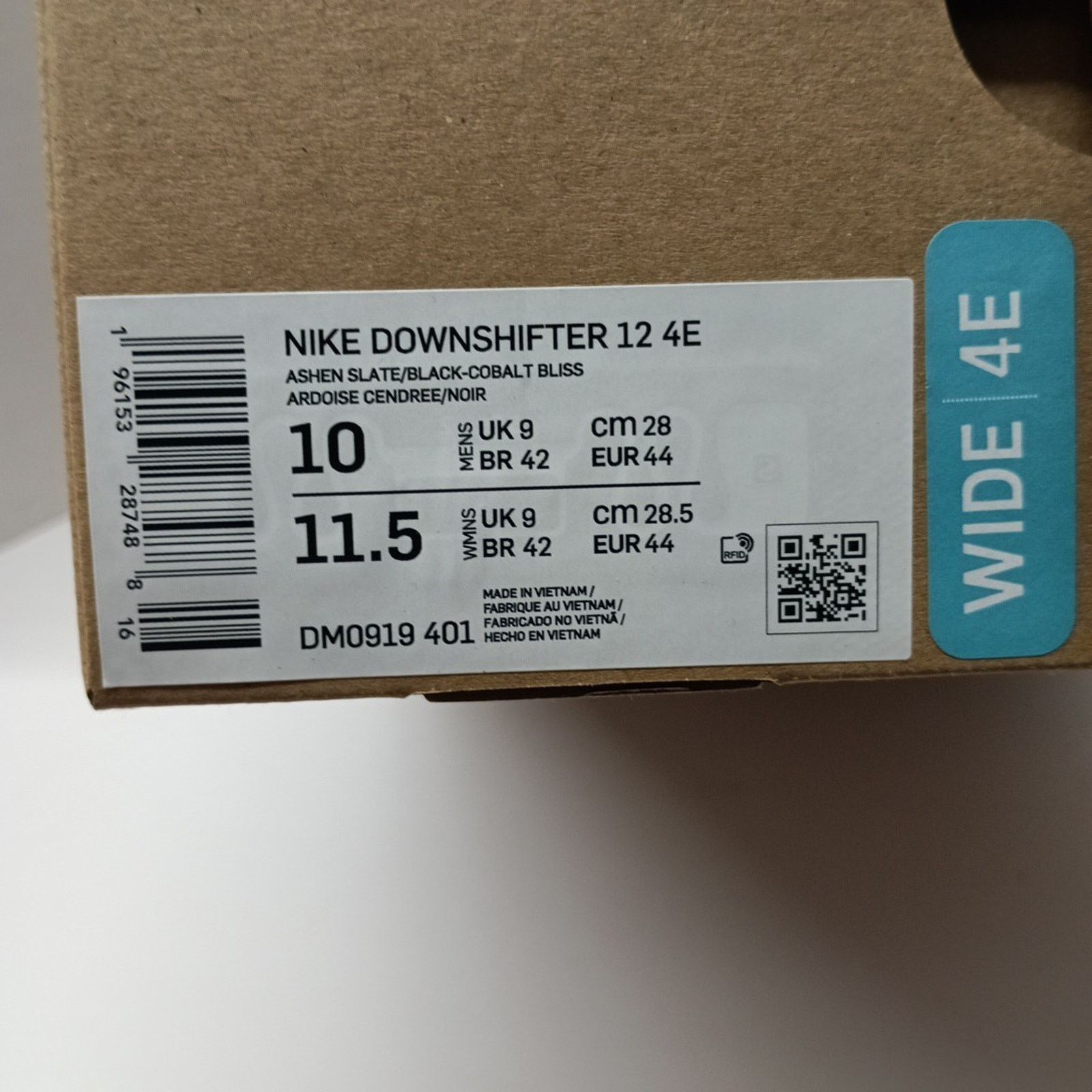 Nike Nike Downshifter 12 4E Wide Cobalt Blue Black Men's Size 10 Size US 10 / EU 43 - 8 Thumbnail