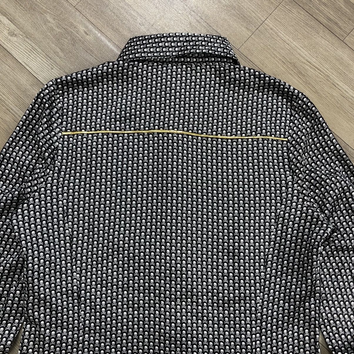 If Six Was Nine × Japanese Brand × Seditionaries 2000s Anap Skulls Full Print Lgb Gothic Goa Style Button Up Size US L / EU 52-54 / 3 - 14 Thumbnail