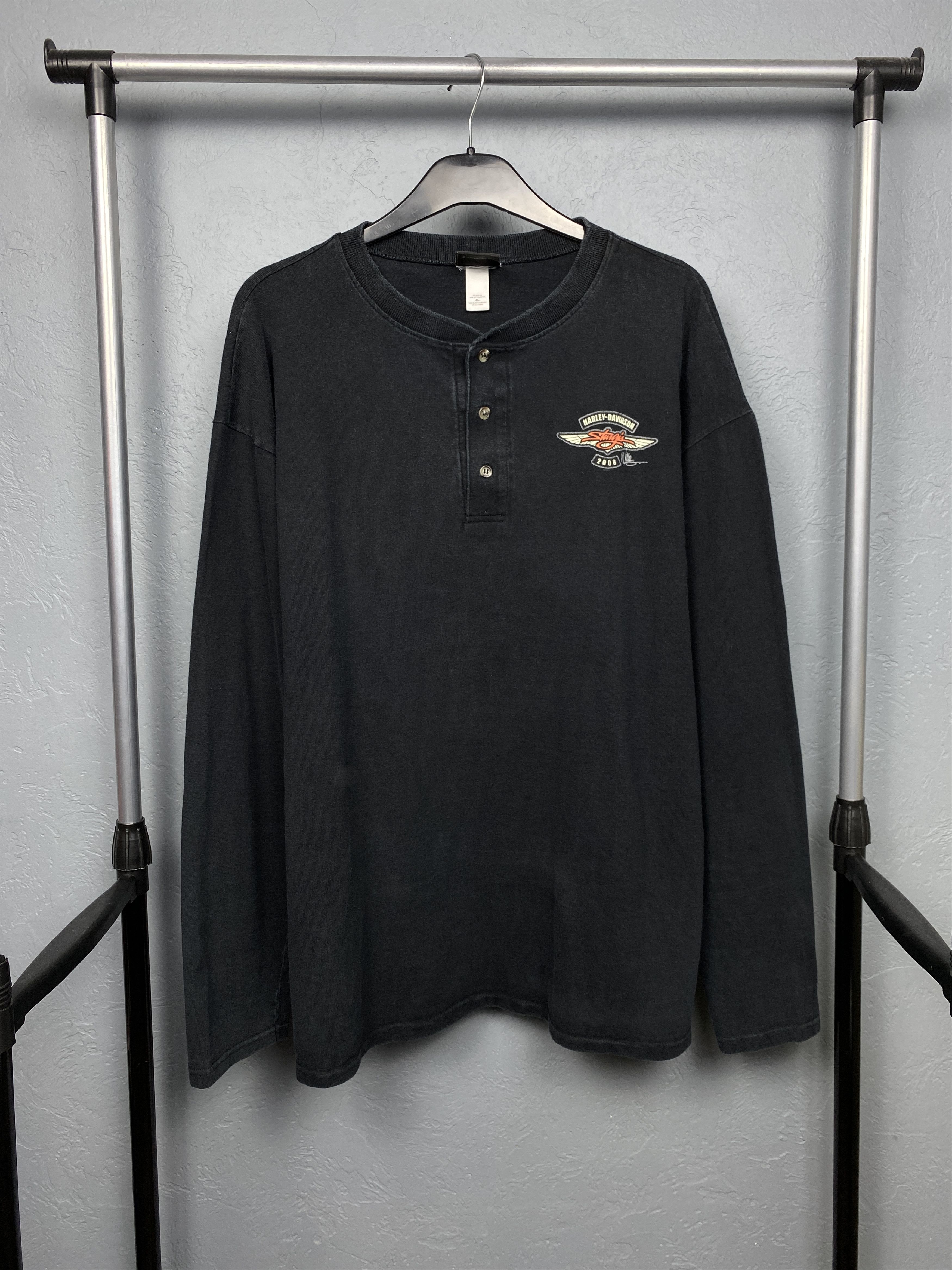 Harley Davidson Harley Davidson 2008 Vintage Long Sleeve T-Shirt Tee Size US XL / EU 56 / 4 - 4 Thumbnail