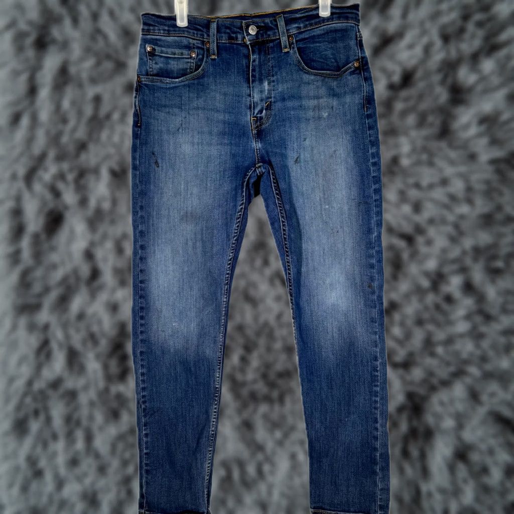 Levi's Levi’s 502 Jeans Men’s Regular Straight Mid-Rise 32x32 Blue Denim Stretch Cotton Blend Size US 32 / EU 48 - 1 Thumbnail
