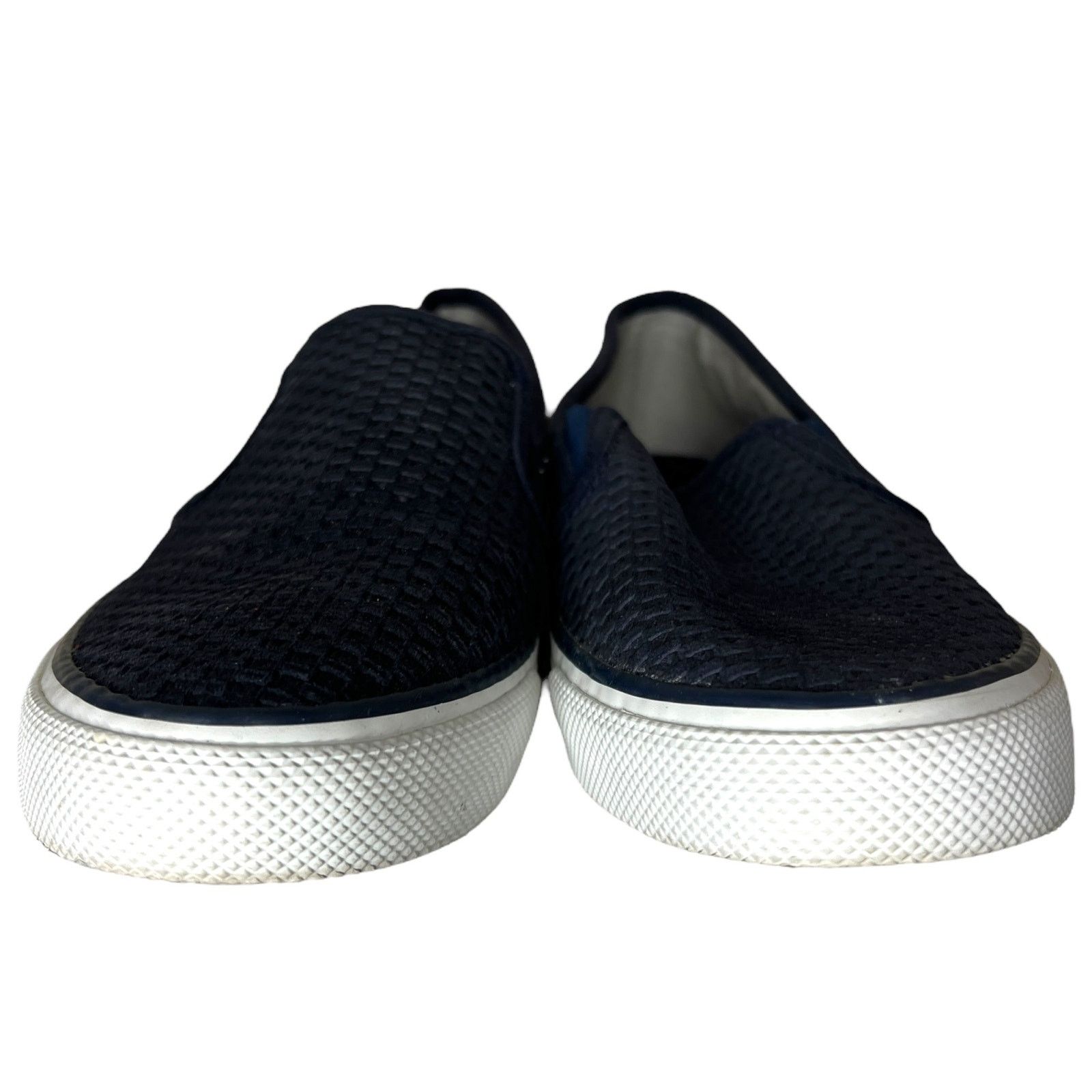 Sperry Seaside Navy Emboss Woven Textured Elastic Slip On Loafer Size US 8 / IT 38 - 5 Thumbnail