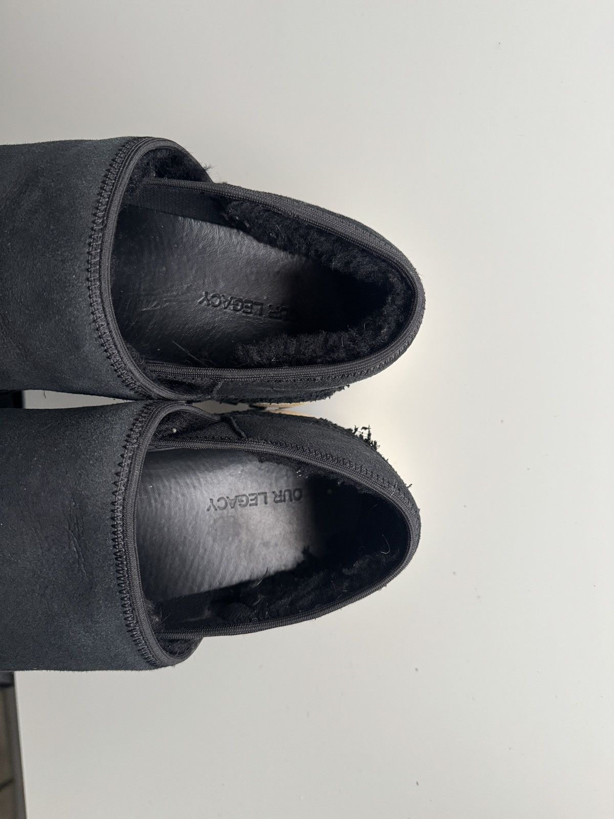 Our Legacy Our Legacy Bear Foot Black Shearling Slip-On - Size 44 Size US 10 / EU 43 - 10 Thumbnail
