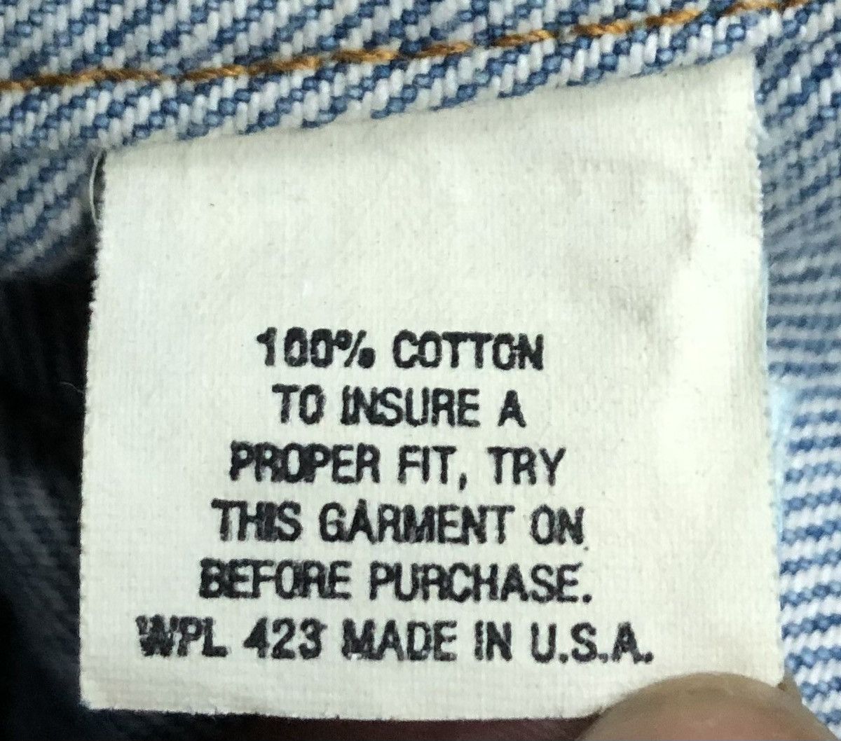 Levi's Vintage Levi Strauss & Co Made In Usa Denim Jacket Size US M / EU 48-50 / 2 - 15 Thumbnail