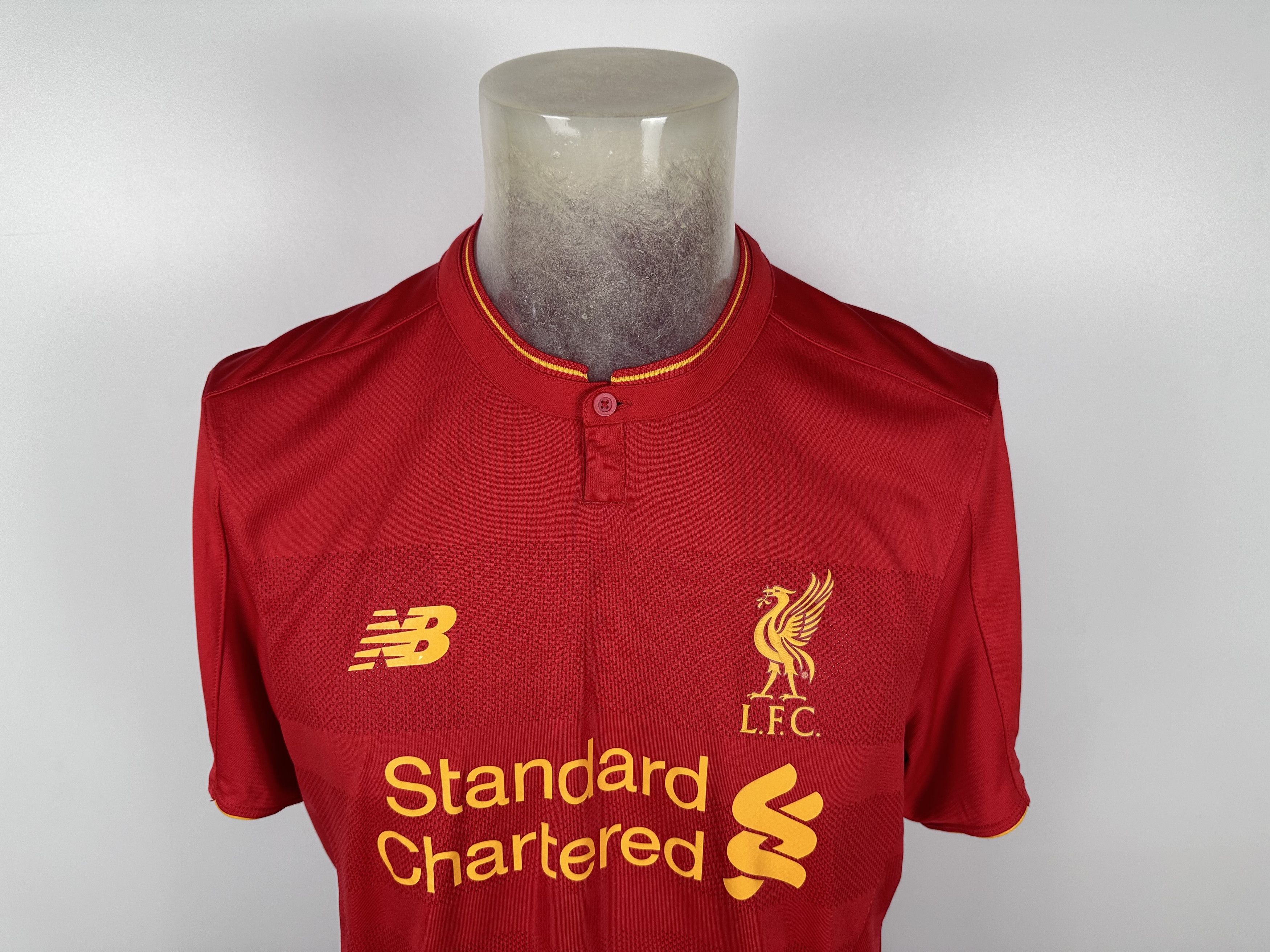 New Balance LIVERPOOL 2016 2017 HOME FOOTBAL SHIRT SOCCER JERSEY Size US L / EU 52-54 / 3 - 4 Thumbnail