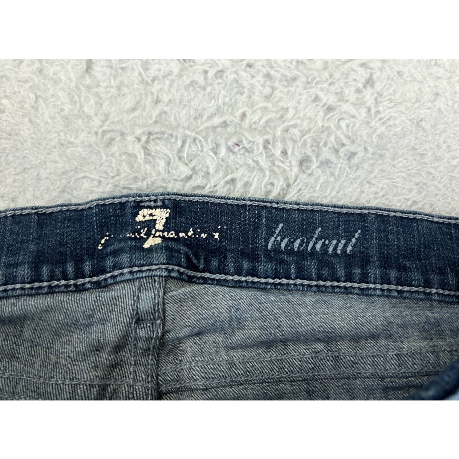 7 For All Mankind 7 For All Mankind Jeans Women Bootcut 29 Blue Denim Low Rise Cotton Blend 28x29 Seasonal Distressed Pockets Modern Mens? Size 29" - 6 Thumbnail