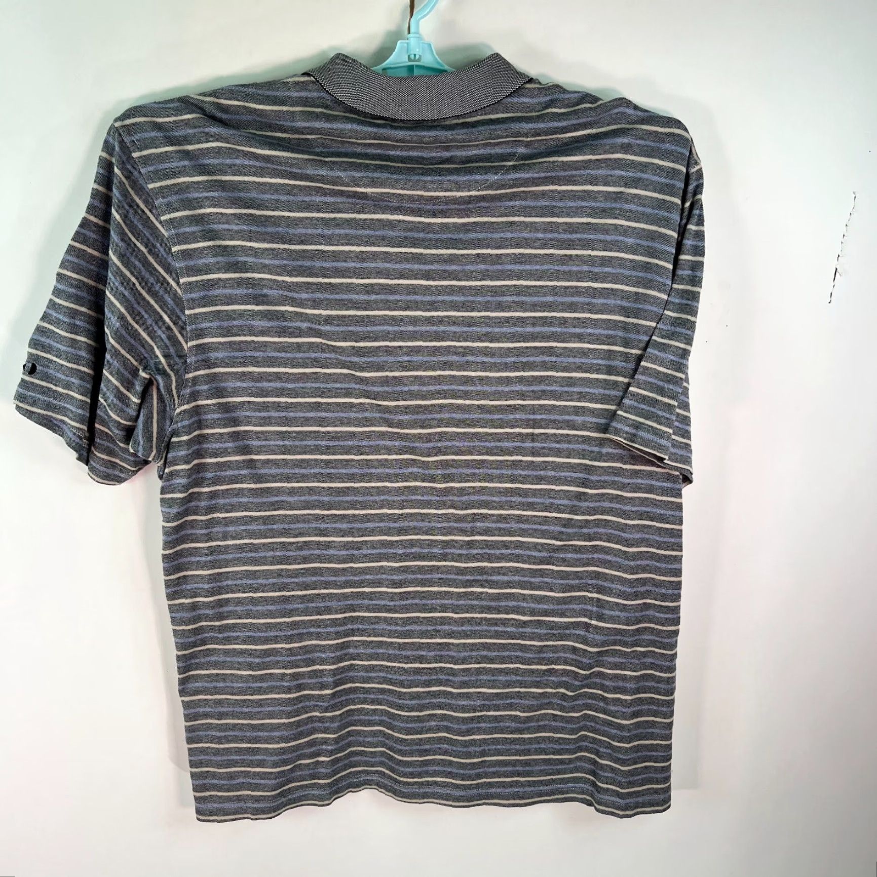 Vintage Grand Slam Mens Striped Cotton Mercerized Dry Knit Dynamics Gray Polo T Shirt XL Size US XL / EU 56 / 4 - 2 Thumbnail