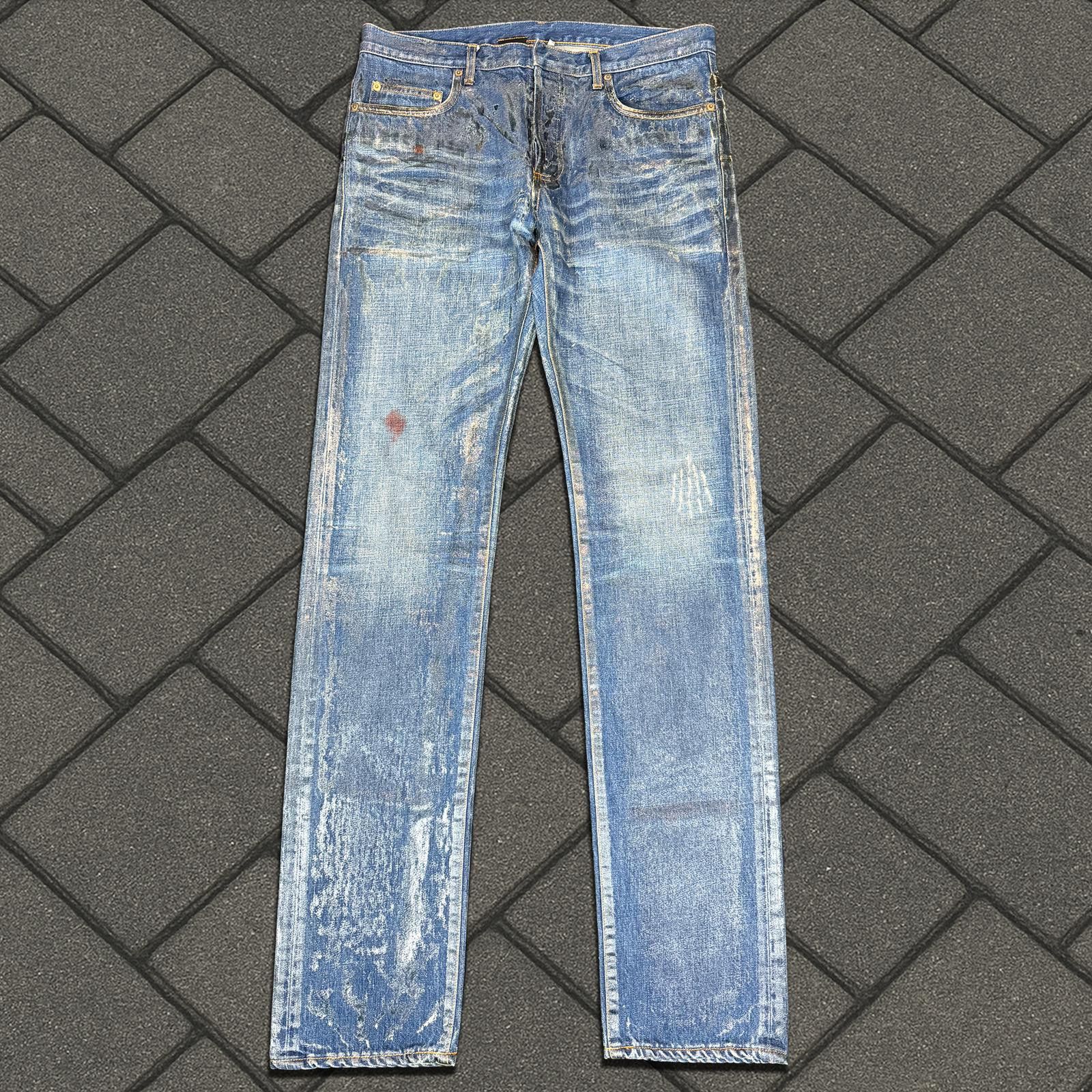 Dior Dior Homme ss07 graphite coated Denim | Grailed