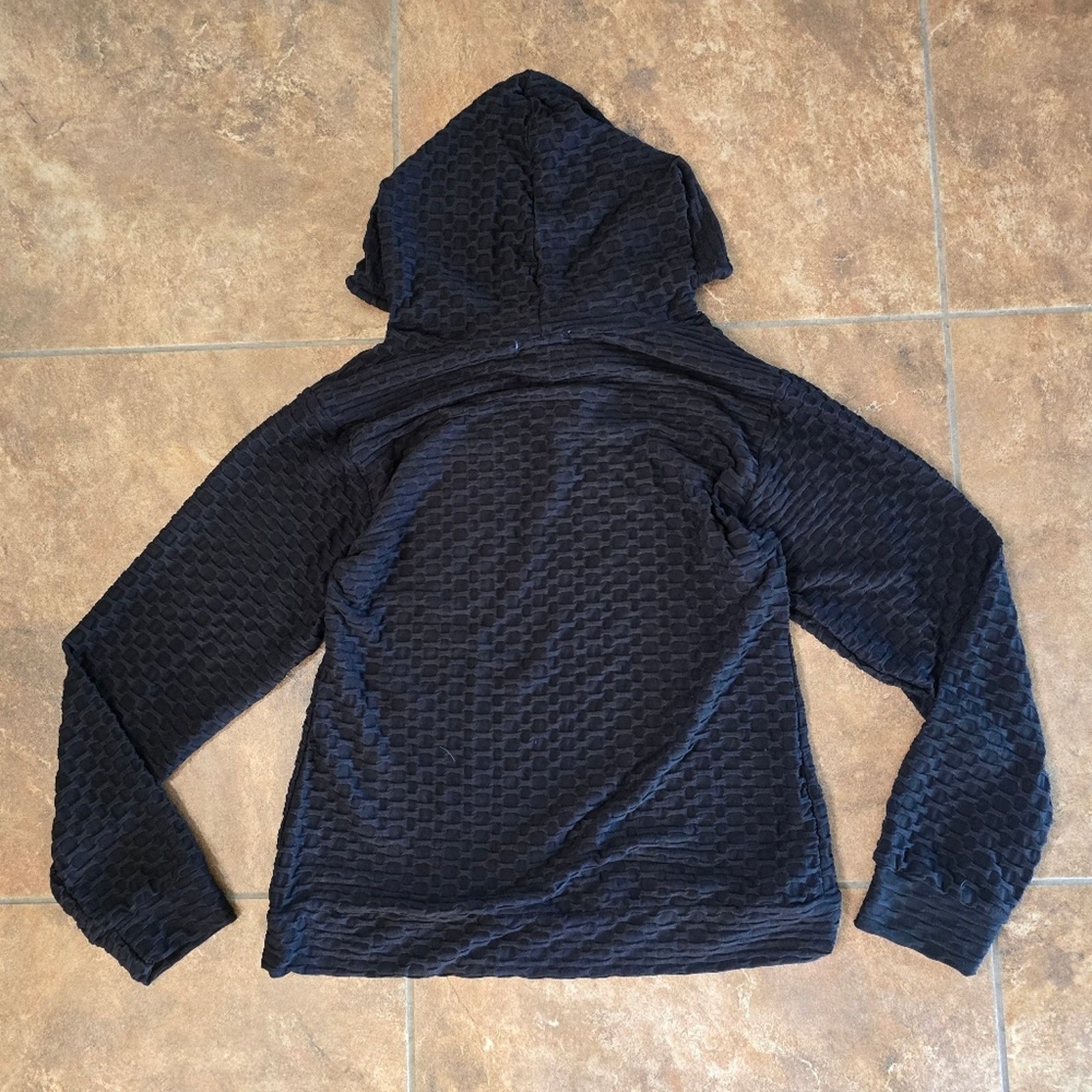 Other Black Textured | EYE CANDY | Athletic Hoodie Size XXL / US 16-18 / IT 52-54 - 2 Thumbnail