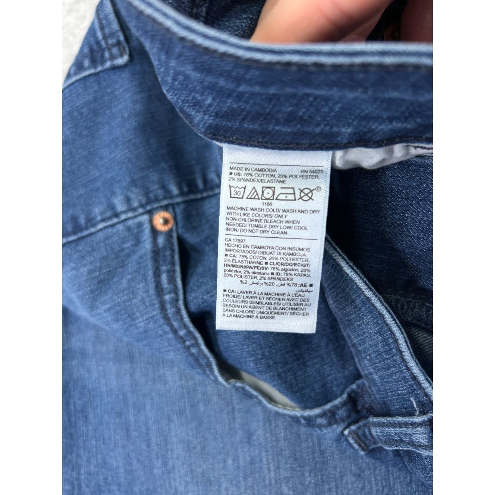Old Navy Old Navy Jeans Women 36 Blue Denim Skinny Regular 5-Pocket Design Cotton Stretch Shirt? Size 25" / US 0 / IT 36 - 3 Thumbnail