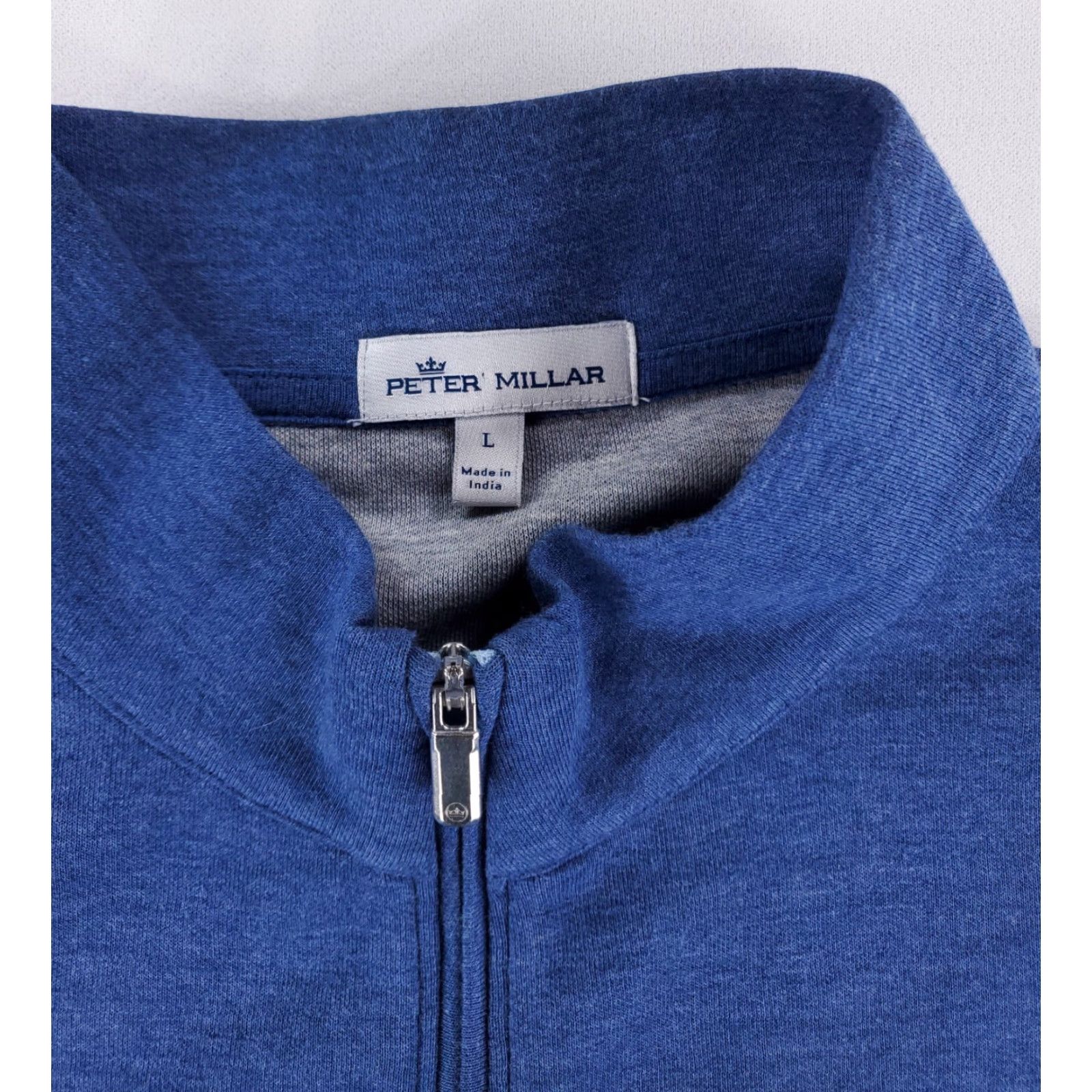 Peter Millar Peter Millar Crown Comfort 1/4 Zip Pullover Long Sleeve Golf Mens L Blue Size US L / EU 52-54 / 3 - 3 Thumbnail