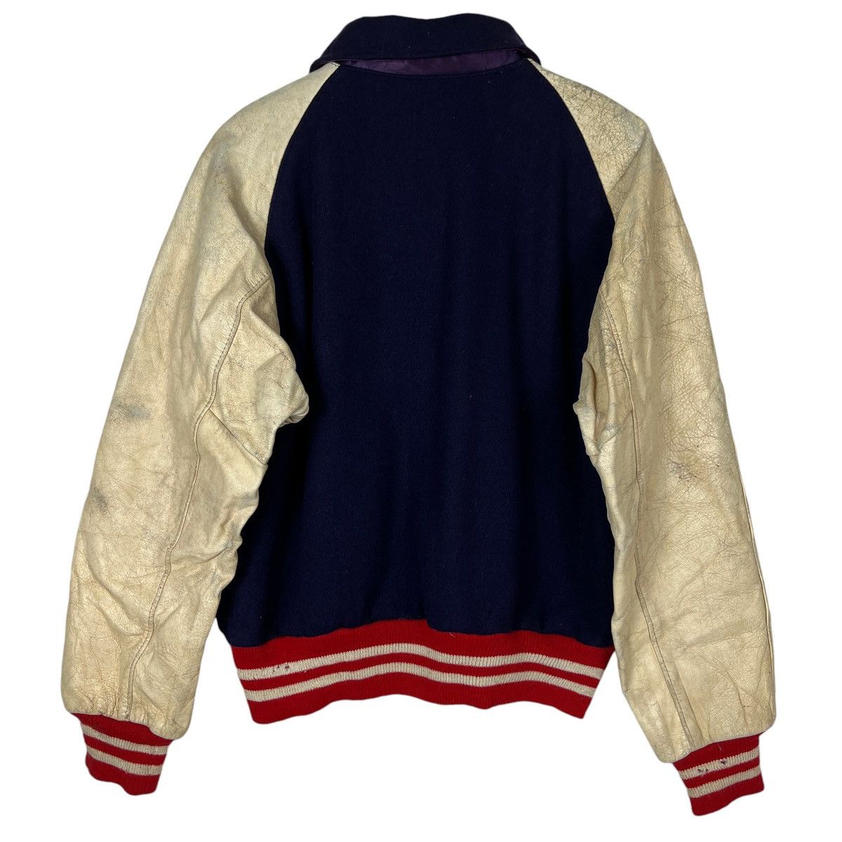 Vintage 🔥 50s VINTAGE SPEEDLINE STADIUM VARSITY BOMBER JACKET Size US L / EU 52-54 / 3 - 3 Thumbnail