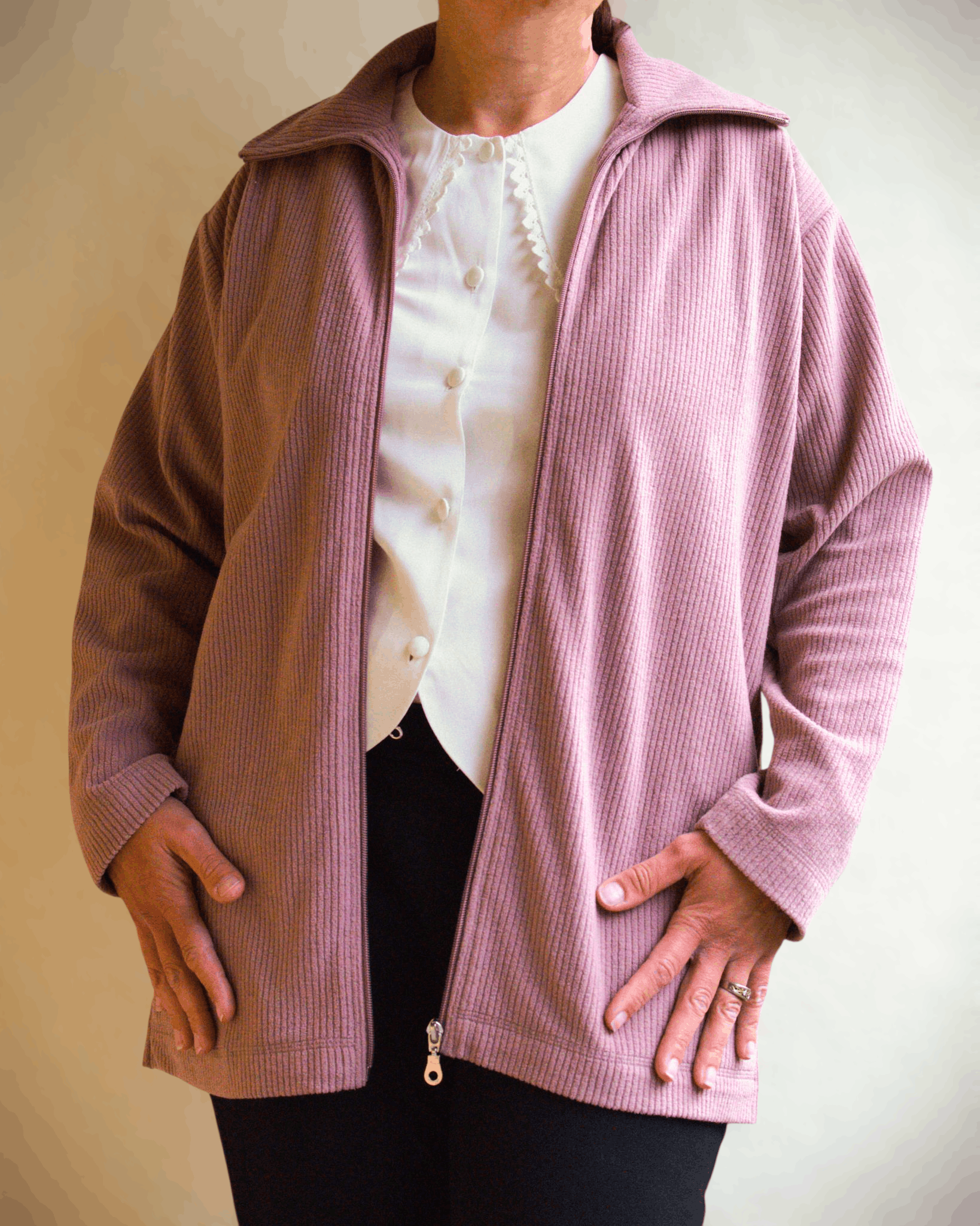 Vintage Vintage Light Purple Corduroy Jacket – Sweet Dreams Size M / US 6-8 / IT 42-44 - 2 Thumbnail