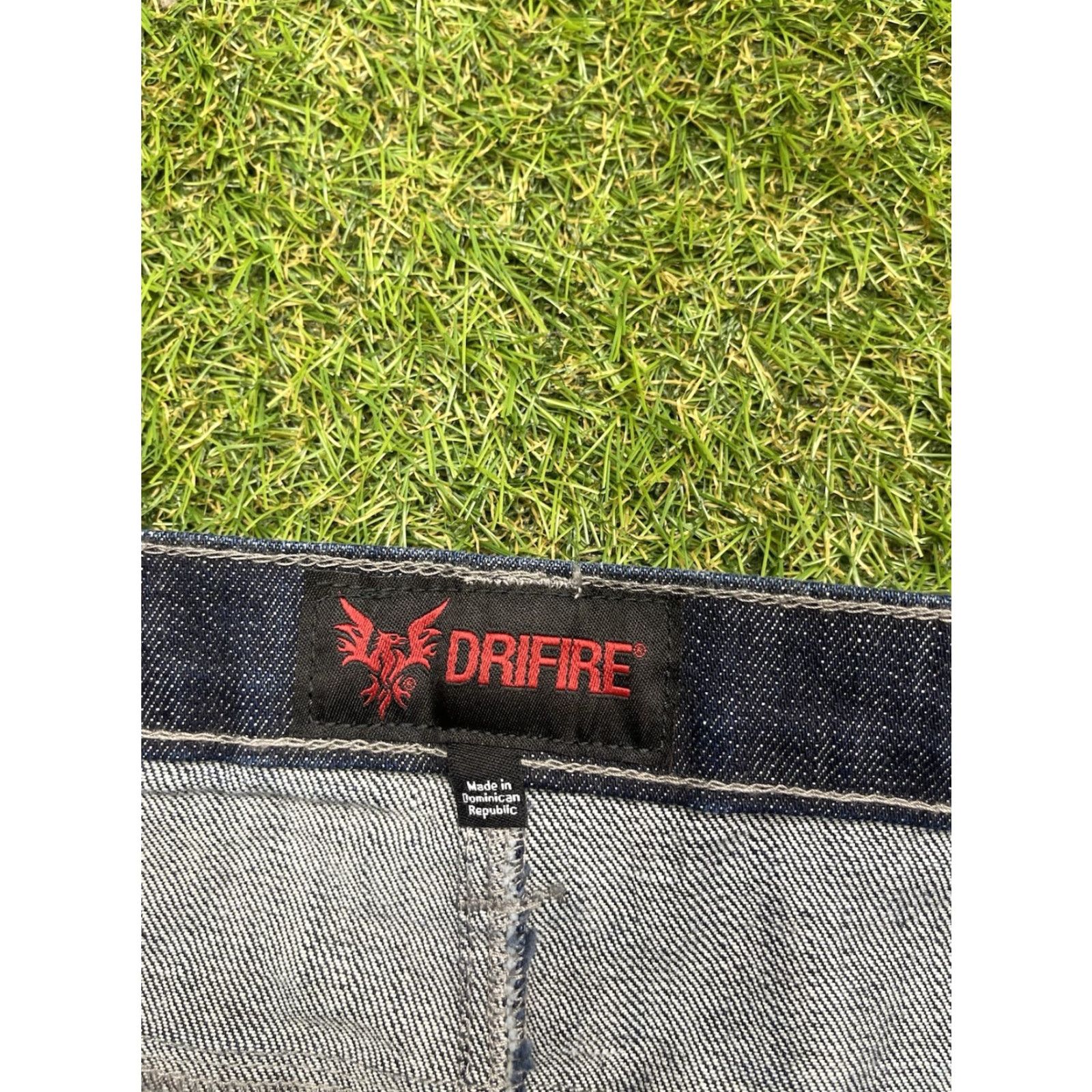 Vintage DRIFIRE Jeans Mens 36 Flame Resistant FR Taproo 5-Pocket Cargo Work Hemmed Blue Denim Short Description: Hemmable, Relaxed Fit, Straight Cut Size US 36 / EU 52 - 7 Thumbnail