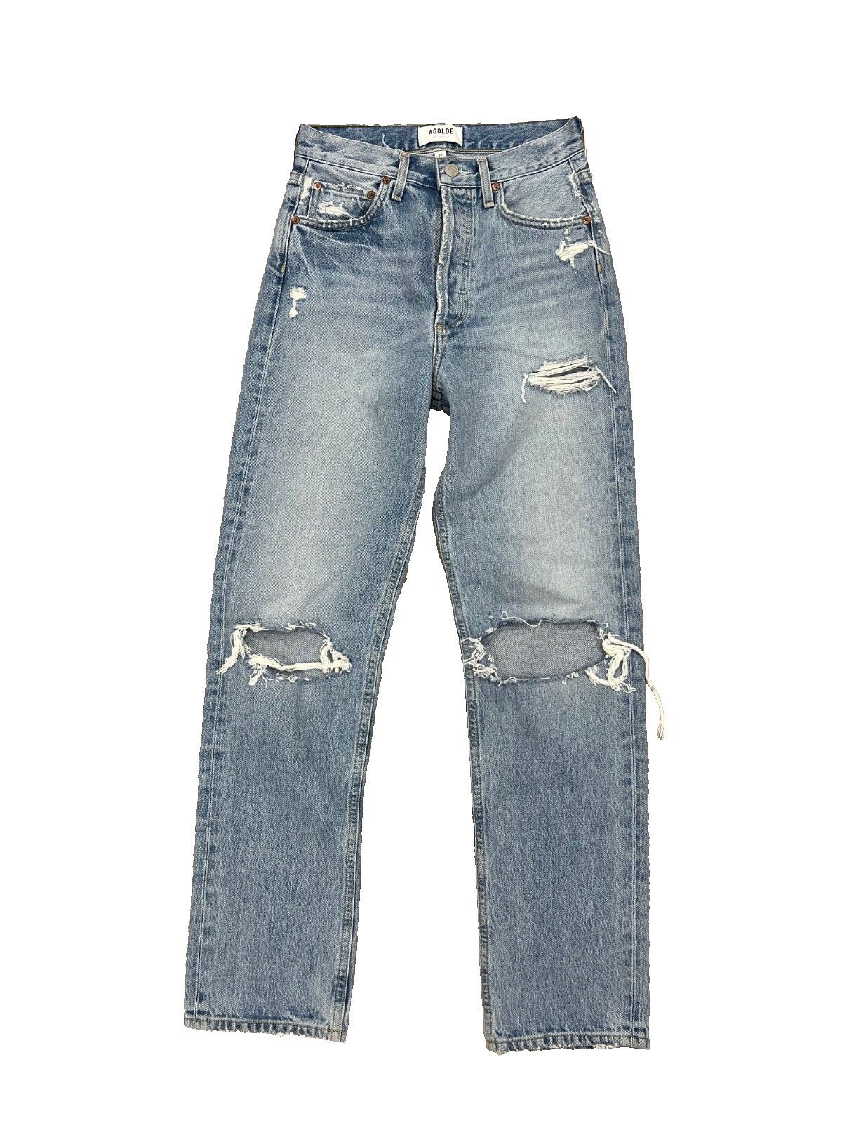 *** AGOLDE Denim 90's Jeans Button Fly Destroyed ( 22 )