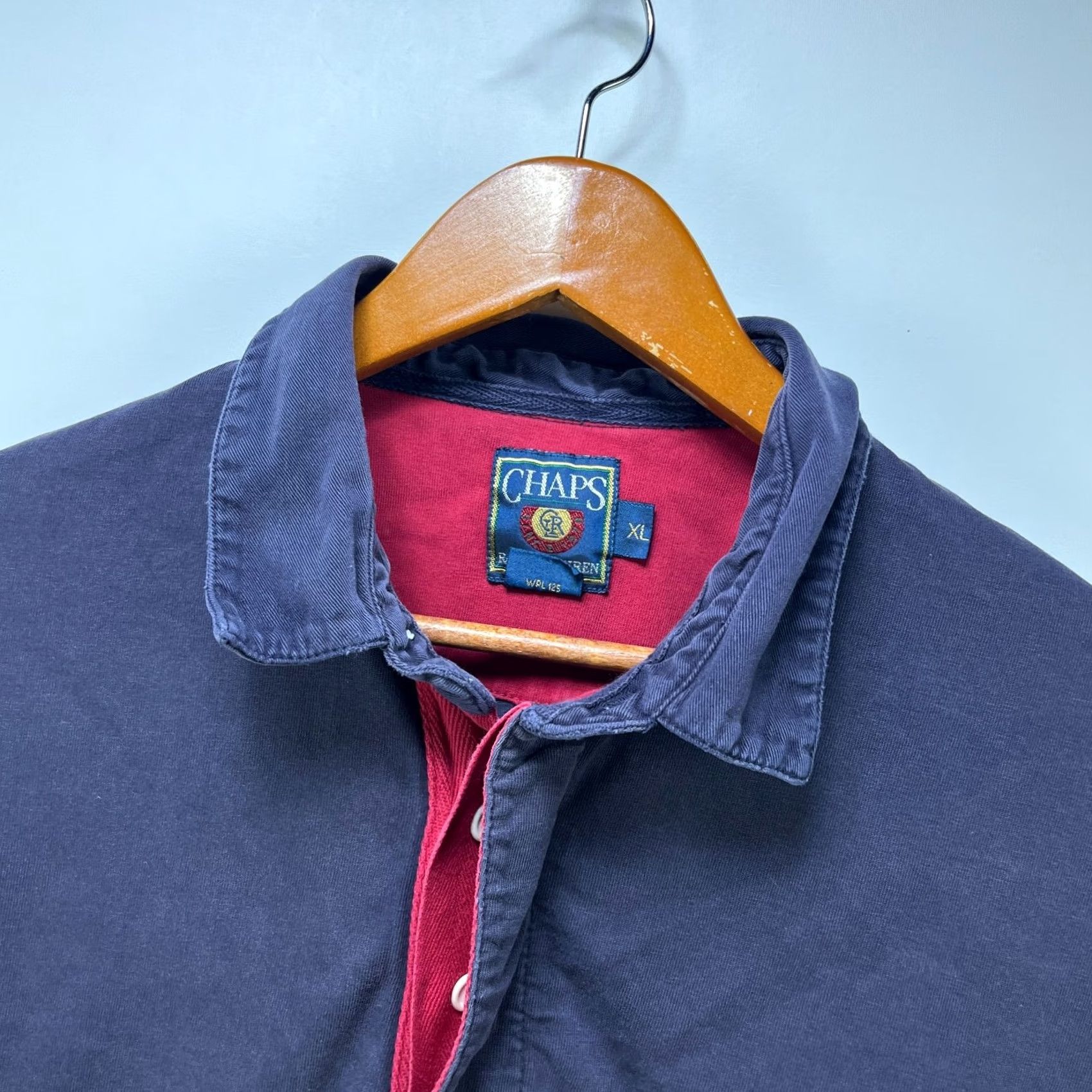 Polo Ralph Lauren Vintage Polo Ralph Lauren Polo Shirt XL Blue 90s Rugby Hunting Striped Button Long Sleeve Men Mens Size US XL / EU 56 / 4 - 4 Thumbnail