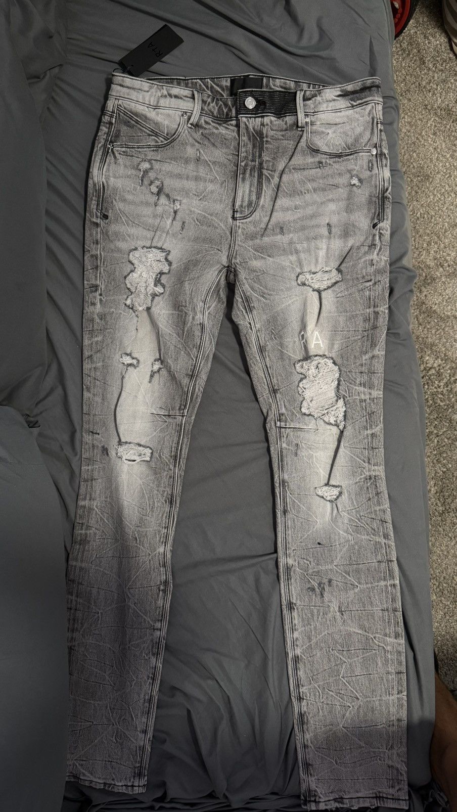 Rta RTA Bryant Jean " Luna Grey " Size US 33 - 2 Thumbnail