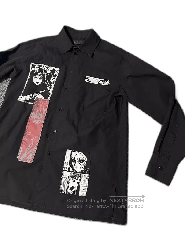 Yohji Yamamoto Yohji Yamamoto Long Sleeve Shirt with Prints. Size US M / EU 48-50 / 2 - 1 Thumbnail
