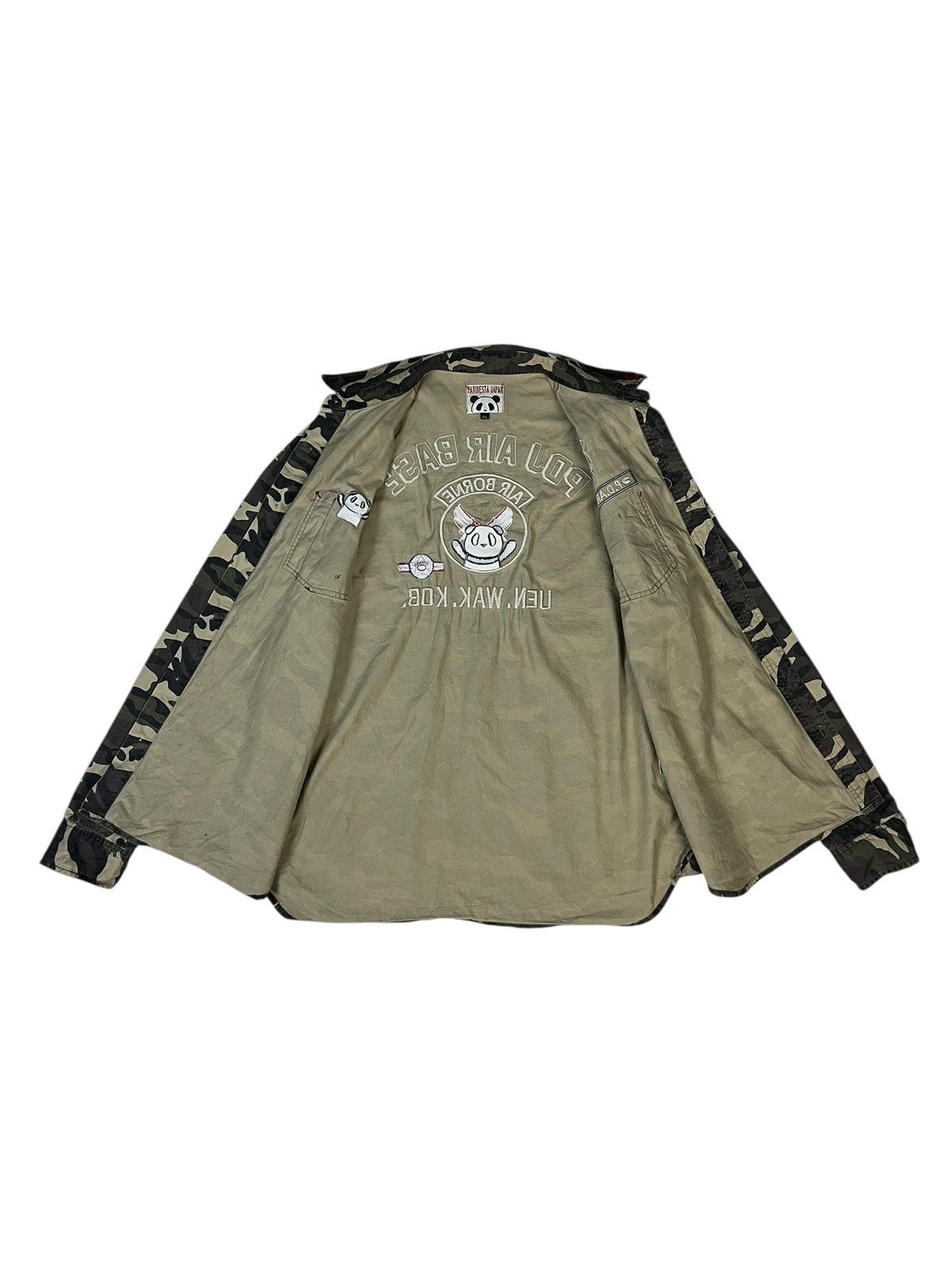 Japanese Brand Pandiesta Embroidery Camo Army Stripes Jacket Size US L / EU 52-54 / 3 - 13 Thumbnail