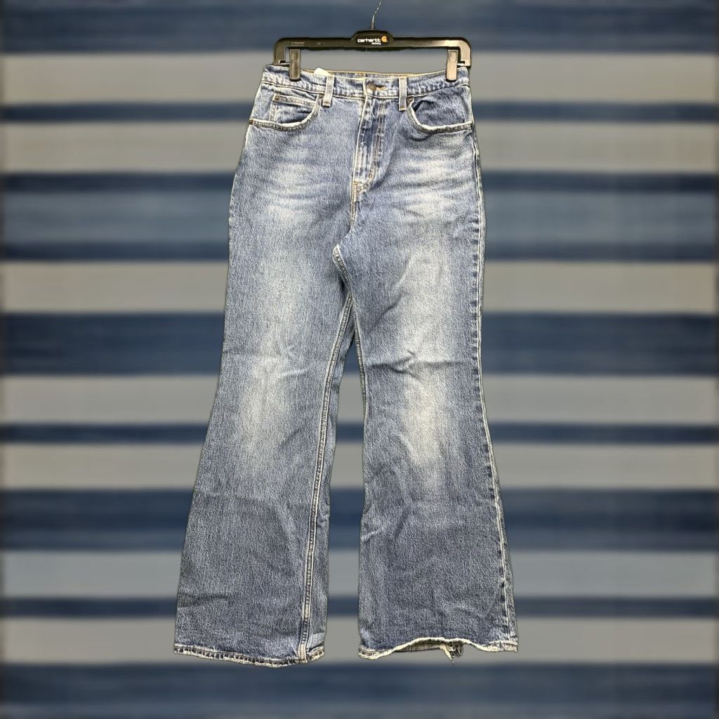 Levi's Levi's Jeans Womens 28 x28 High Rise Flare Classic Retro Medium Wash Bell Y2K Size 28" / US 6 / IT 42 - 1 Thumbnail