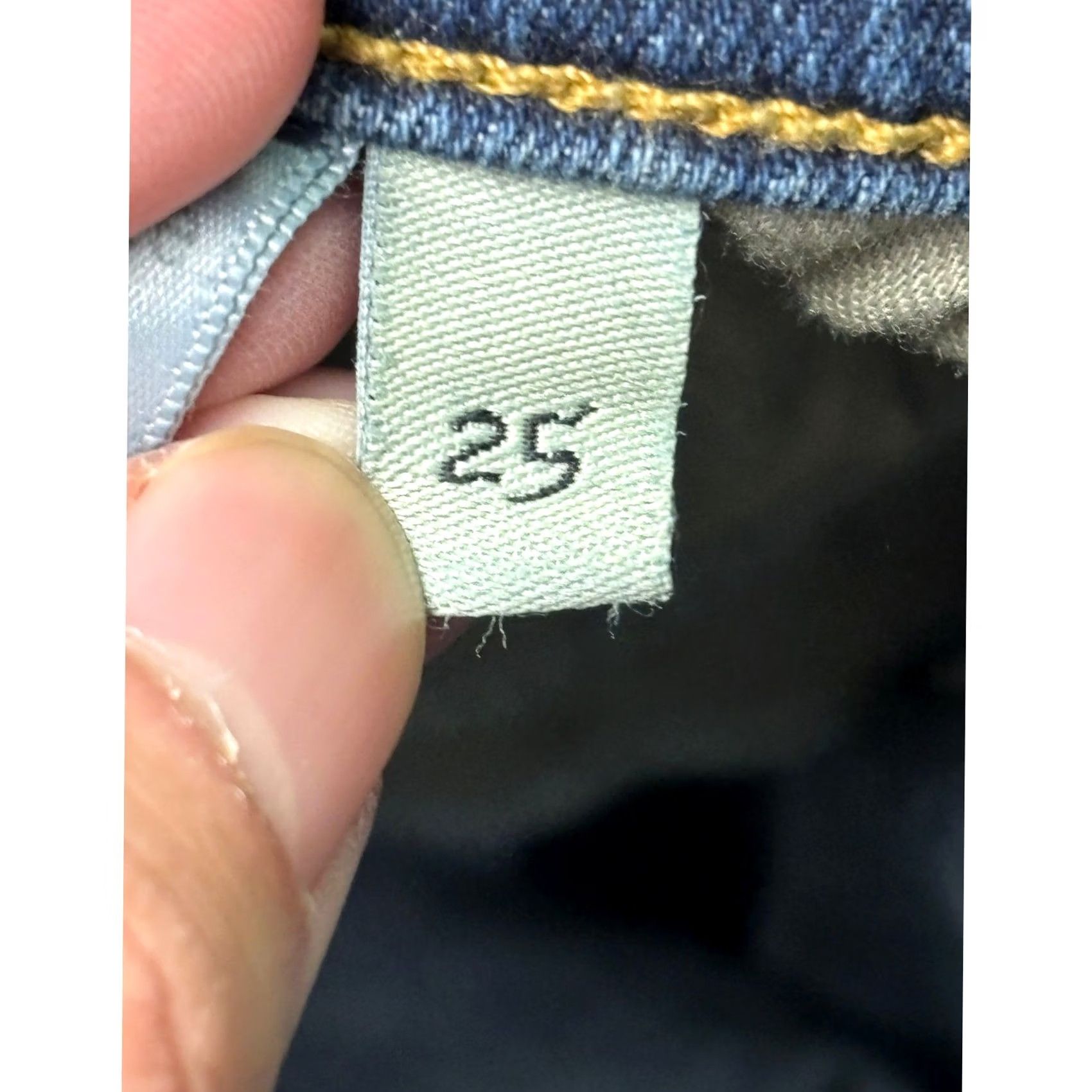 Rag & Bone rag & bone Women's Stevie Ankle Tie Capri Jeans Skinny 25 Paz Bow Detail Dark Wash Denim Slim Zip Tie Womens Jeans Size 42" / US 20 - 6 Thumbnail