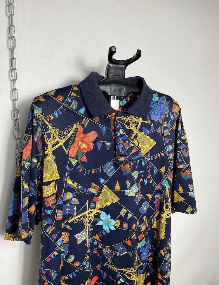 Leonard Paris × Vintage Luxury Leonard Paris Homme full floral print polo size Xxl Size US XXL / EU 58 / 5 - 2 Thumbnail