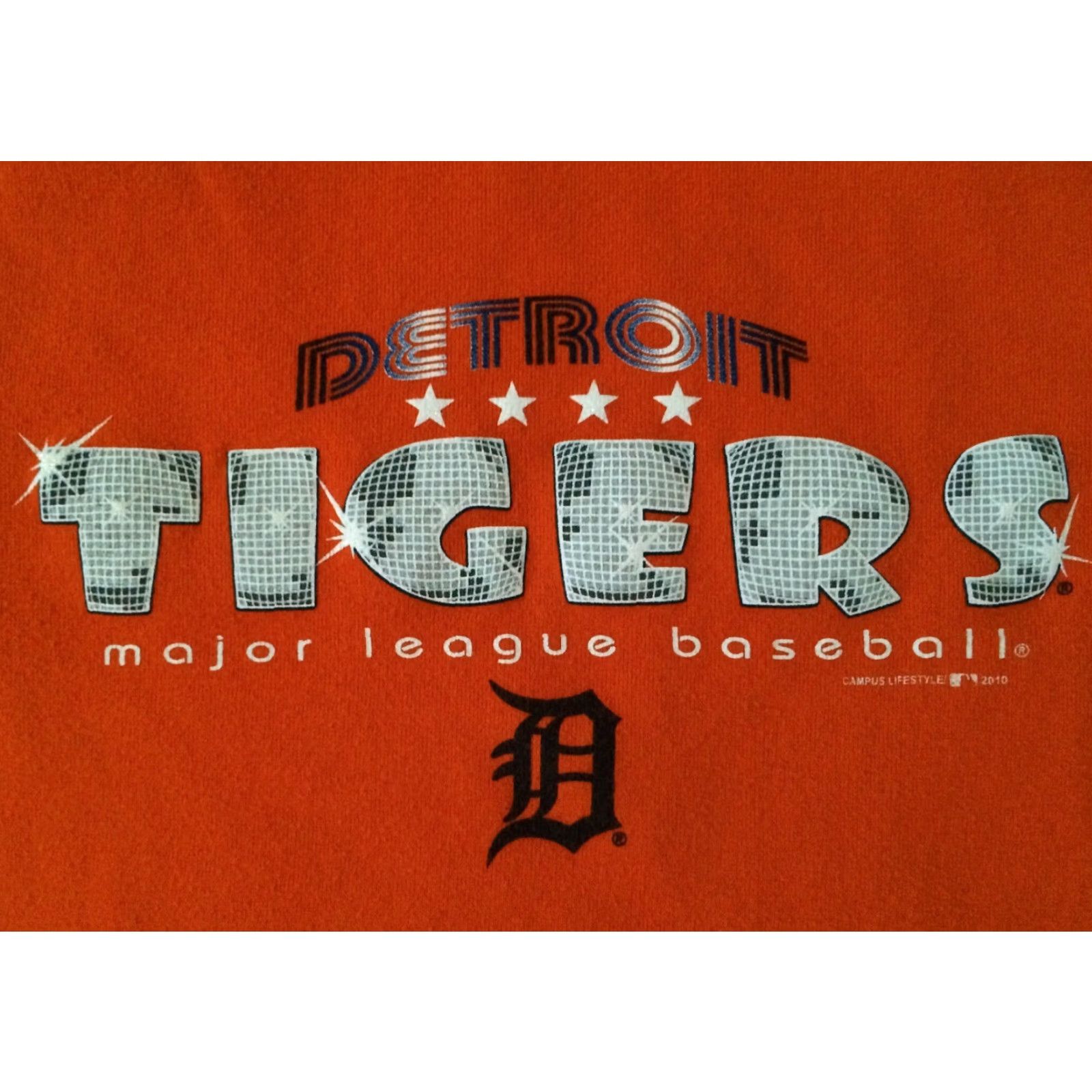 MLB VINTAGE Detriot Tigers Disco Ball Womens Juniors T Shirt Sz S - MLB Genuine Merchandise Size S / US 4 / IT 40 - 2 Thumbnail