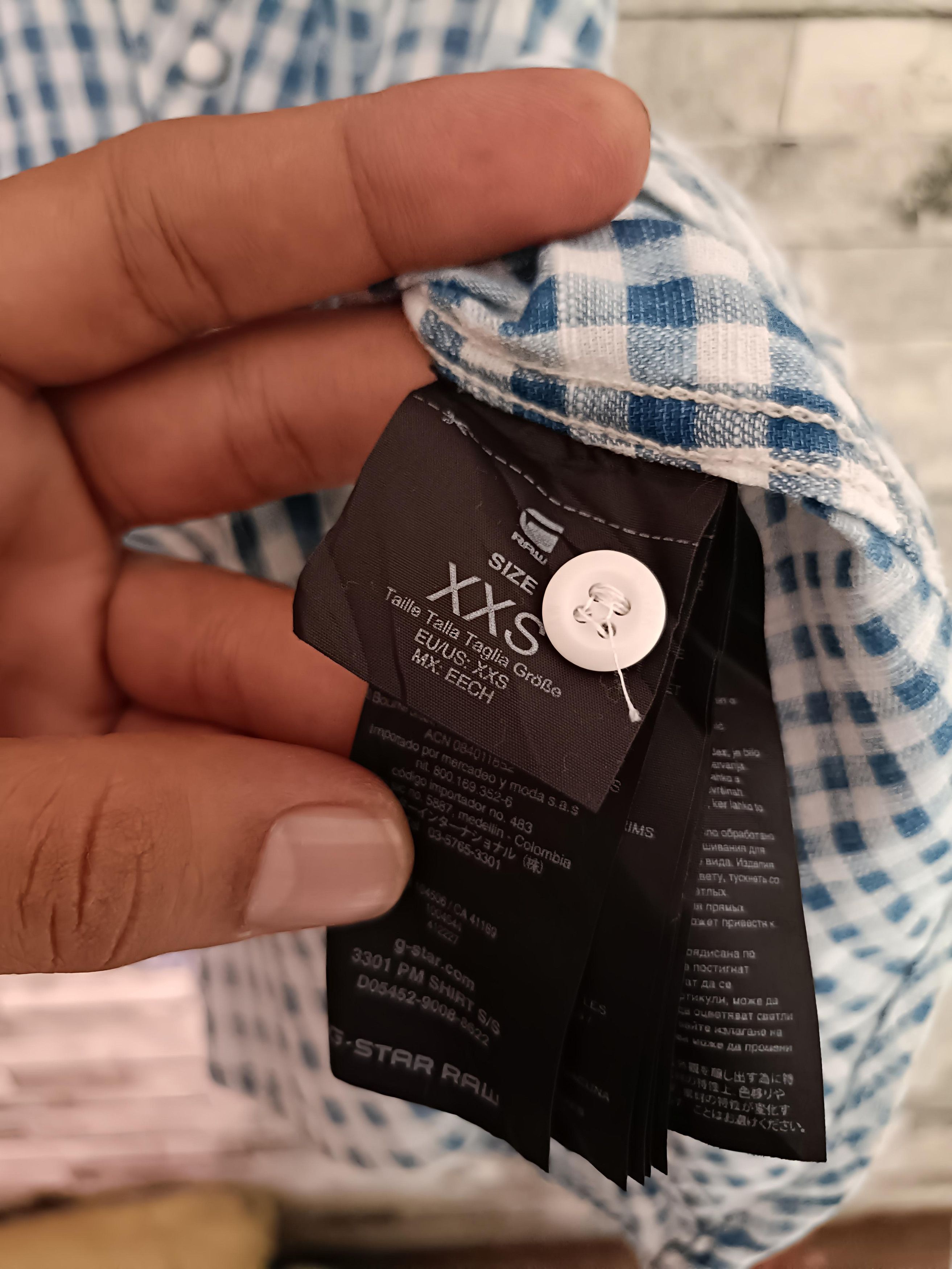 G-Star × Vintage Vintage g star raw gingham shirt Size US XXS / EU 40 - 6 Thumbnail