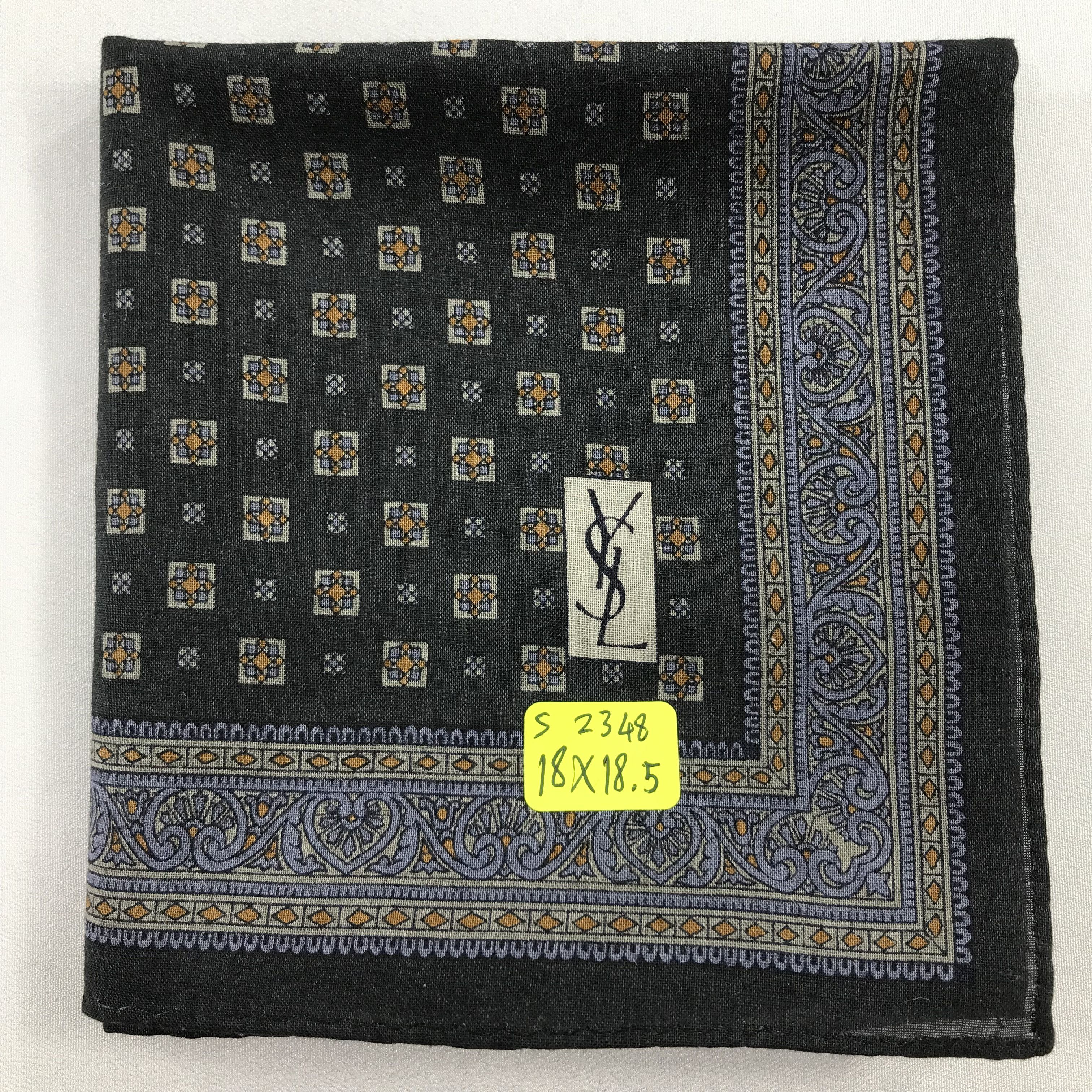 Vintage × Yves Saint Laurent Yves Saint Laurent Bandana / Handkerchief/Neckerchief -S2348 Size ONE SIZE - 5 Thumbnail