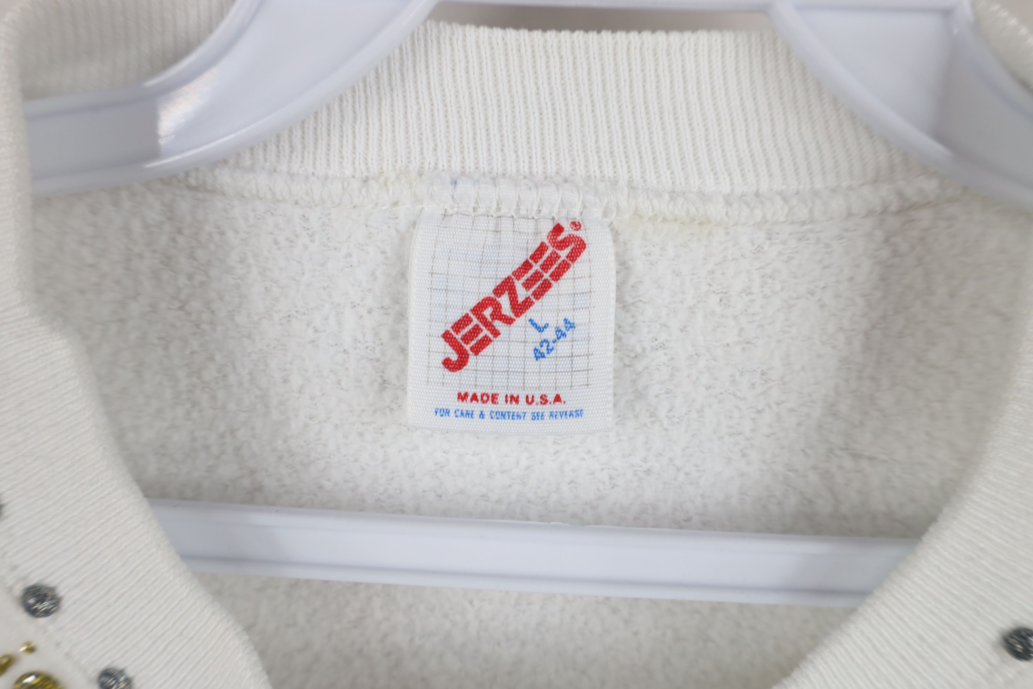 Vintage Vintage 90s Streetwear Glue Paint Geometric Sweatshirt Size L / US 10 / IT 46 - 11 Thumbnail