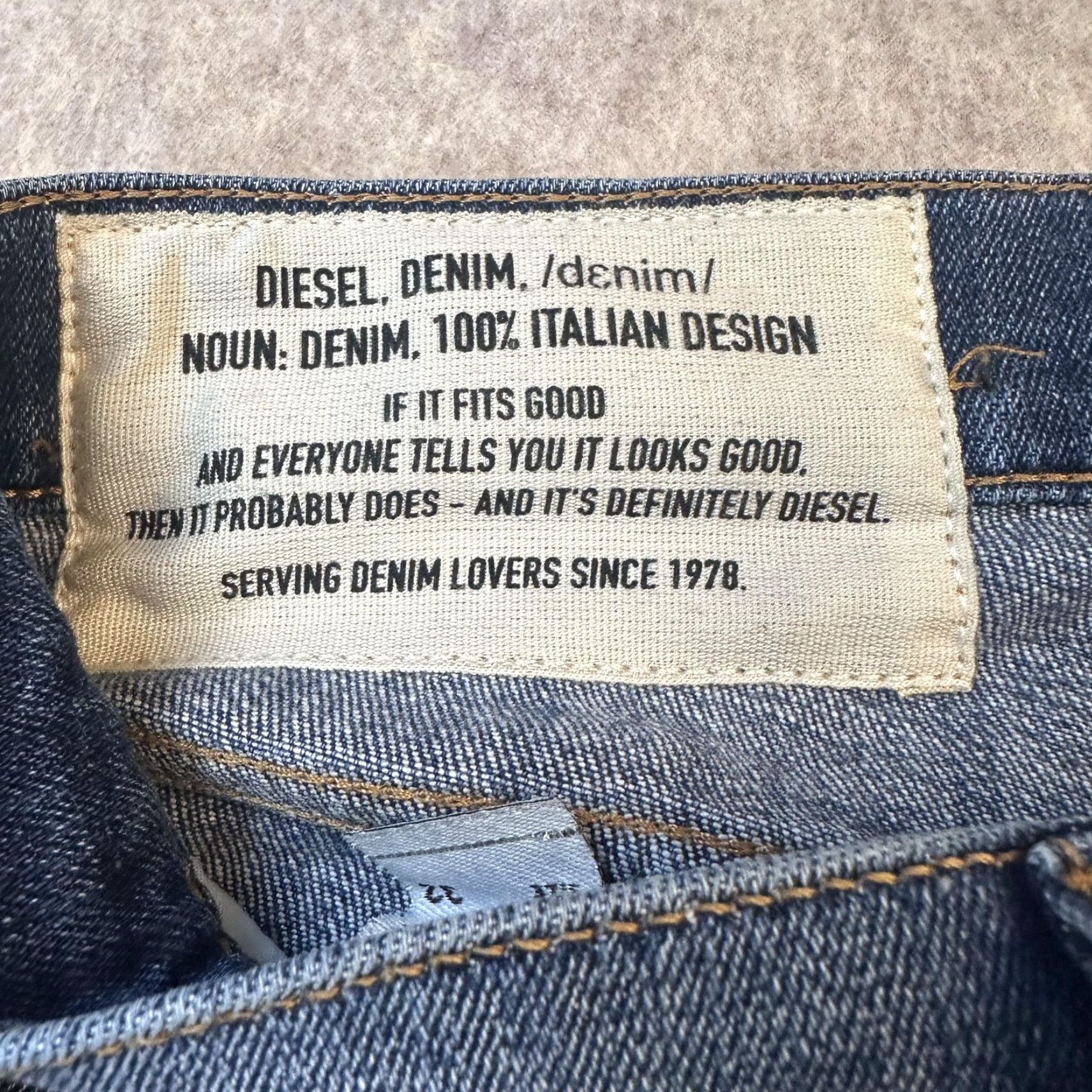 Diesel Diesel Tepphar-X Jeans Mens 32x31 Blue Slim Carrot Distress Button Fly Authntic Jeans Size US 32 / EU 48 - 5 Thumbnail