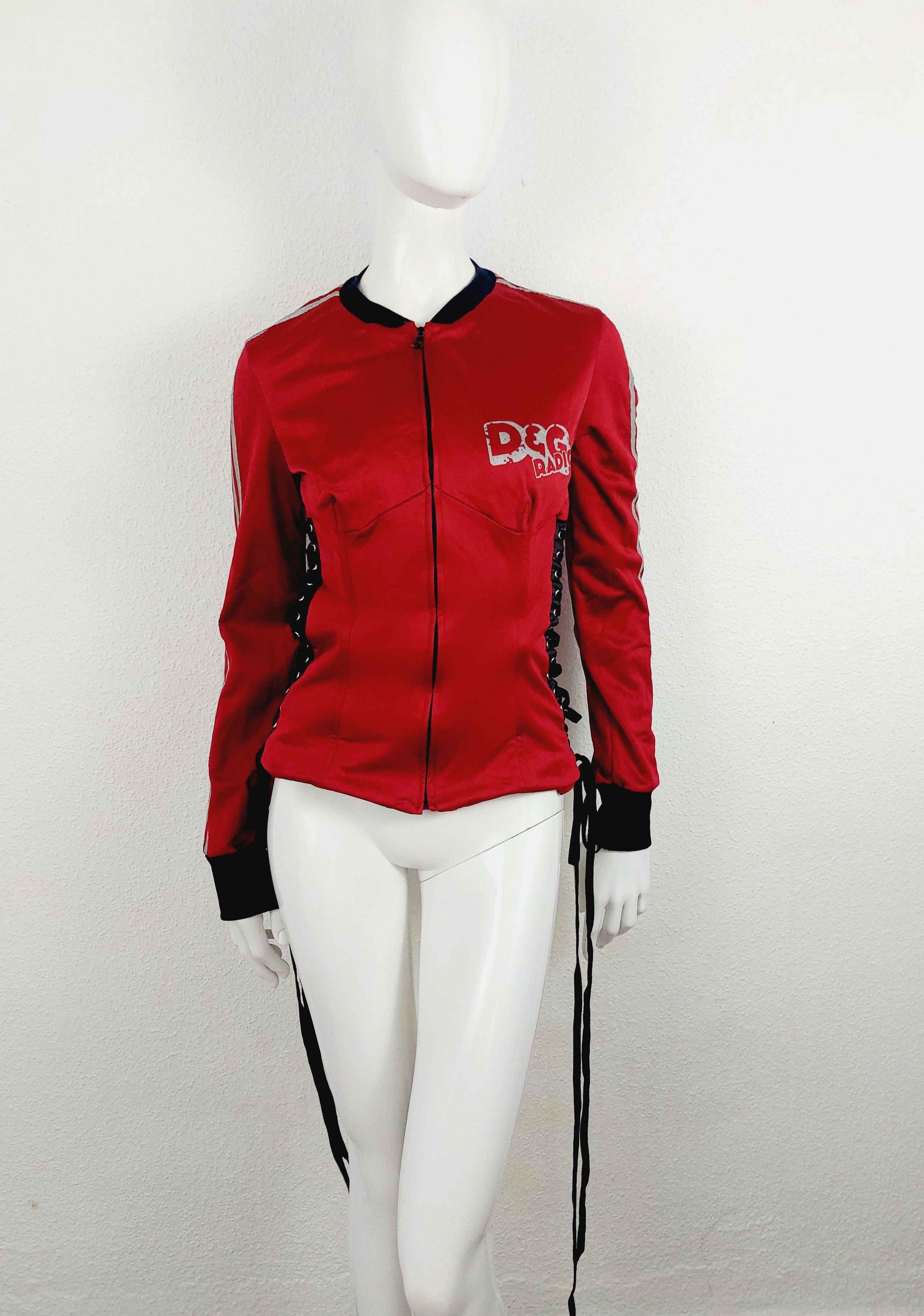 Dolce & Gabbana D&G Dolce and Gabbana Lace-up Corset Zip Jacket Size M / US 6-8 / IT 42-44 - 15 Thumbnail