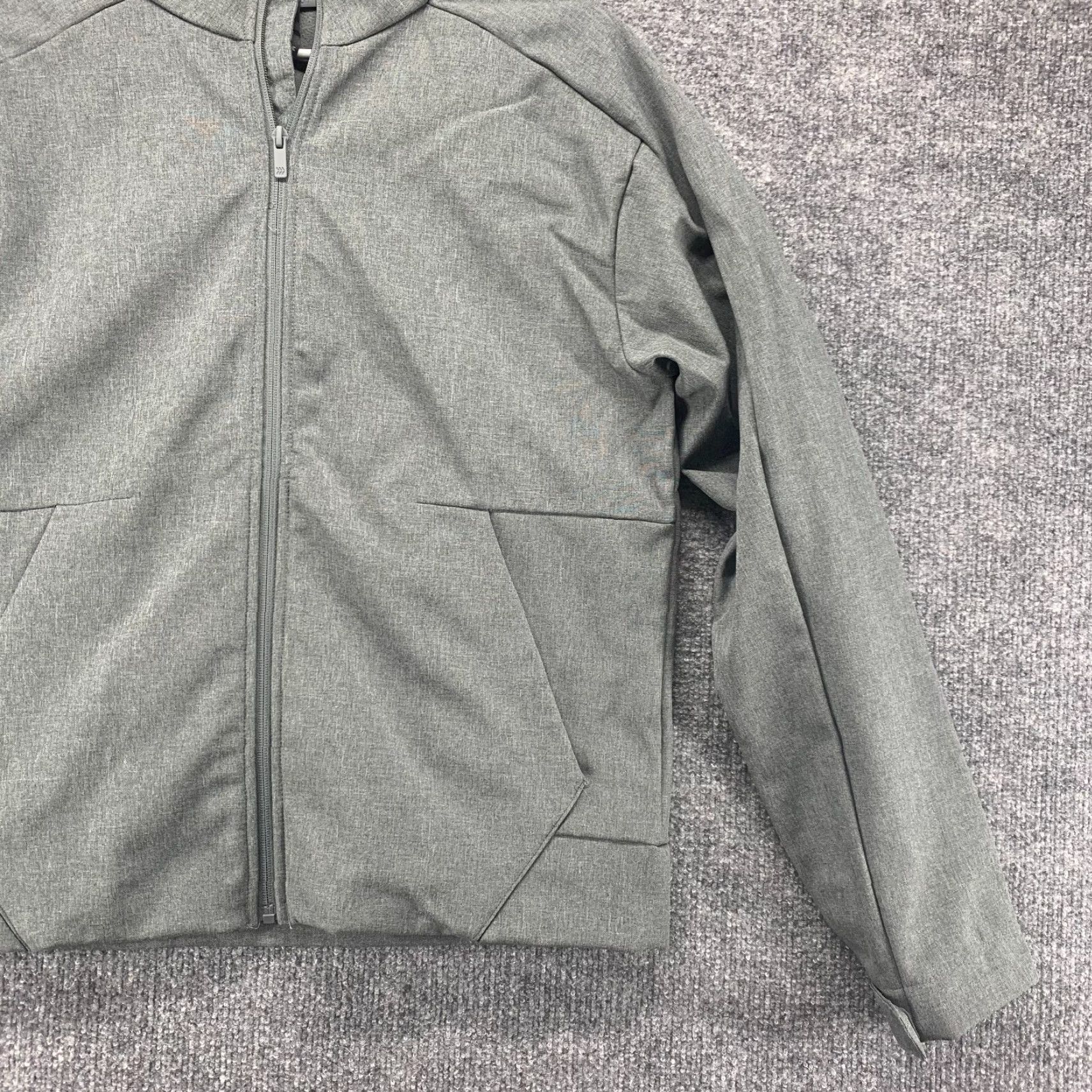 Vintage All In Motion Jacket Mens Medium Gray Full Zip Performance Active Fleece Pocket Size US M / EU 48-50 / 2 - 6 Thumbnail