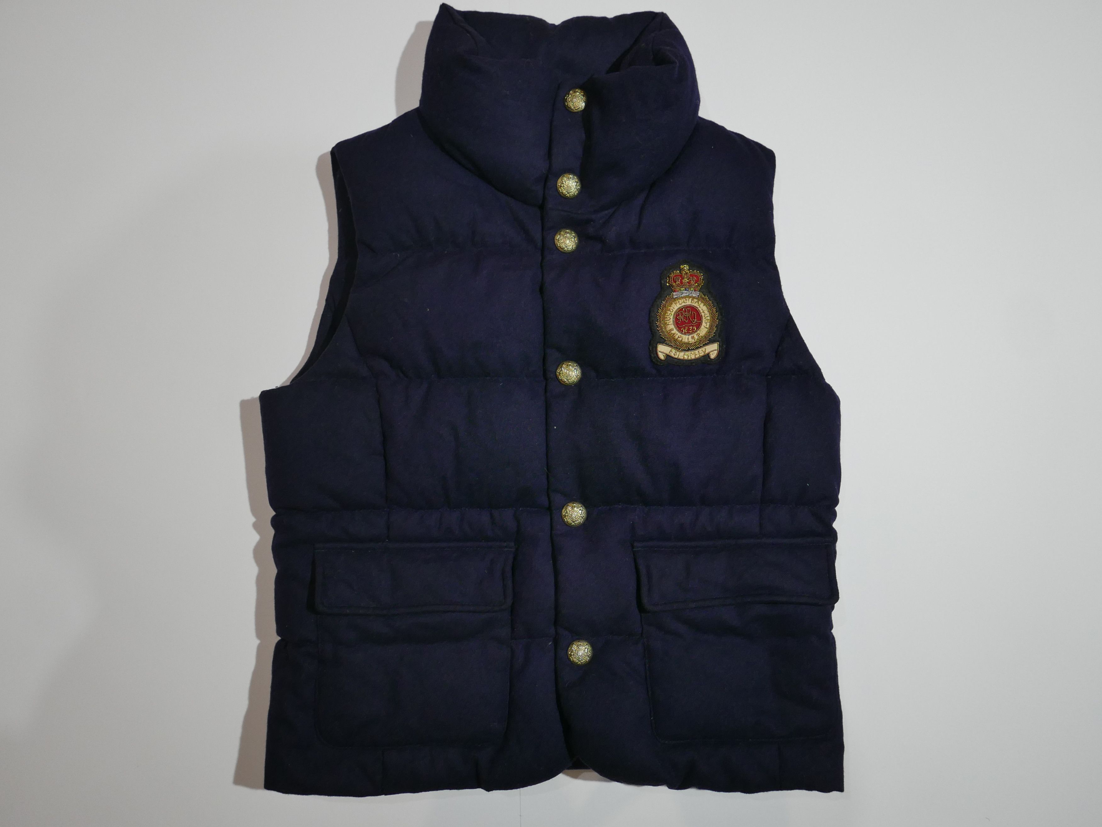 Rugby Ralph Lauren Ralph Lauren Rugby Vest Jacket Navy Puffer Down Wool Crest M Size M / US 6-8 / IT 42-44 - 1 Thumbnail