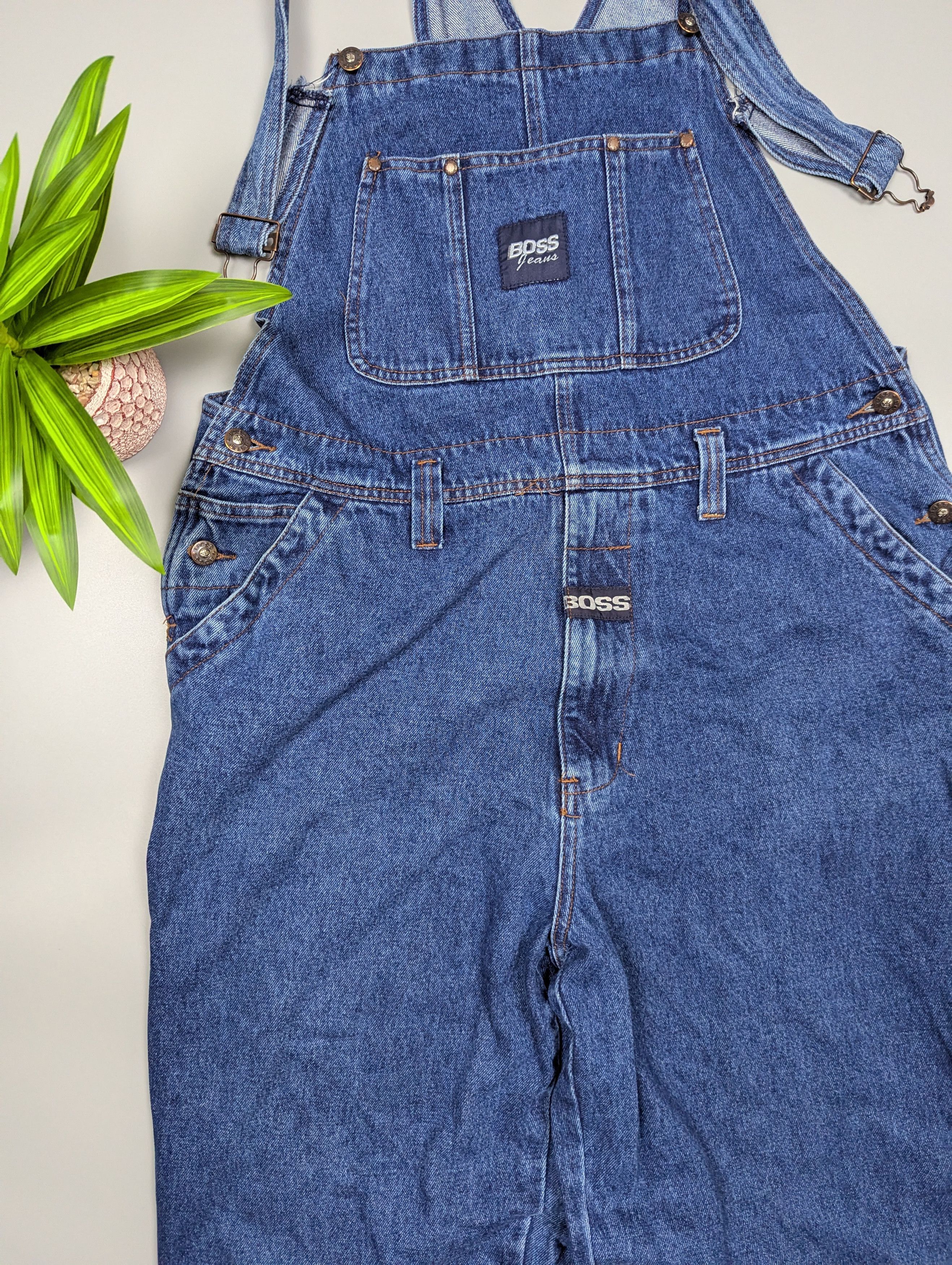 Hugo Boss BOSS Jeans Denim Overalls Men’s M Blue 80s 90s Vintage Size US 32 / EU 48 - 5 Thumbnail