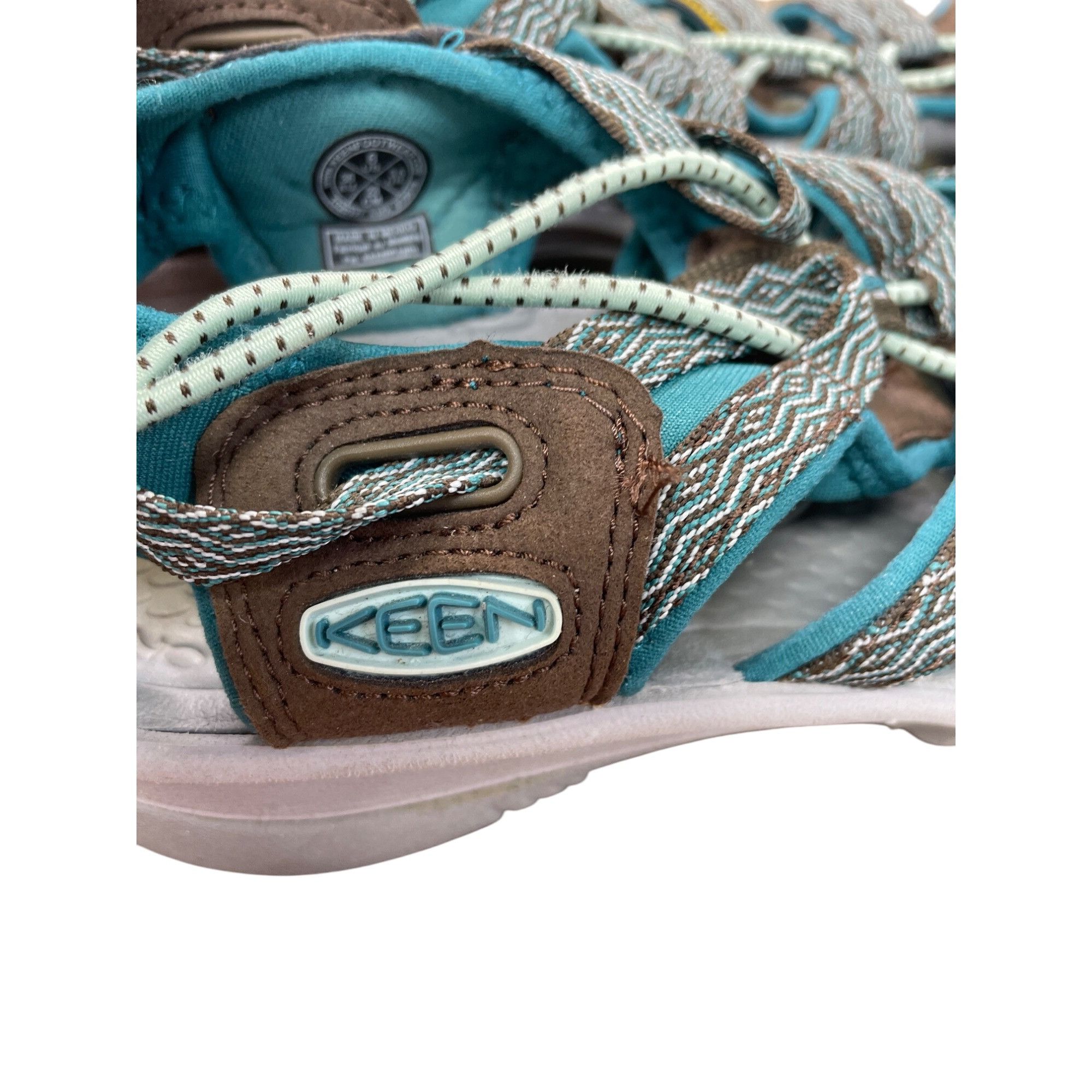 KEEN Keen Womens Turquoise & Brown Water Hiking Shoes Size 6 SKU Size US 6 / IT 36 - 6 Thumbnail