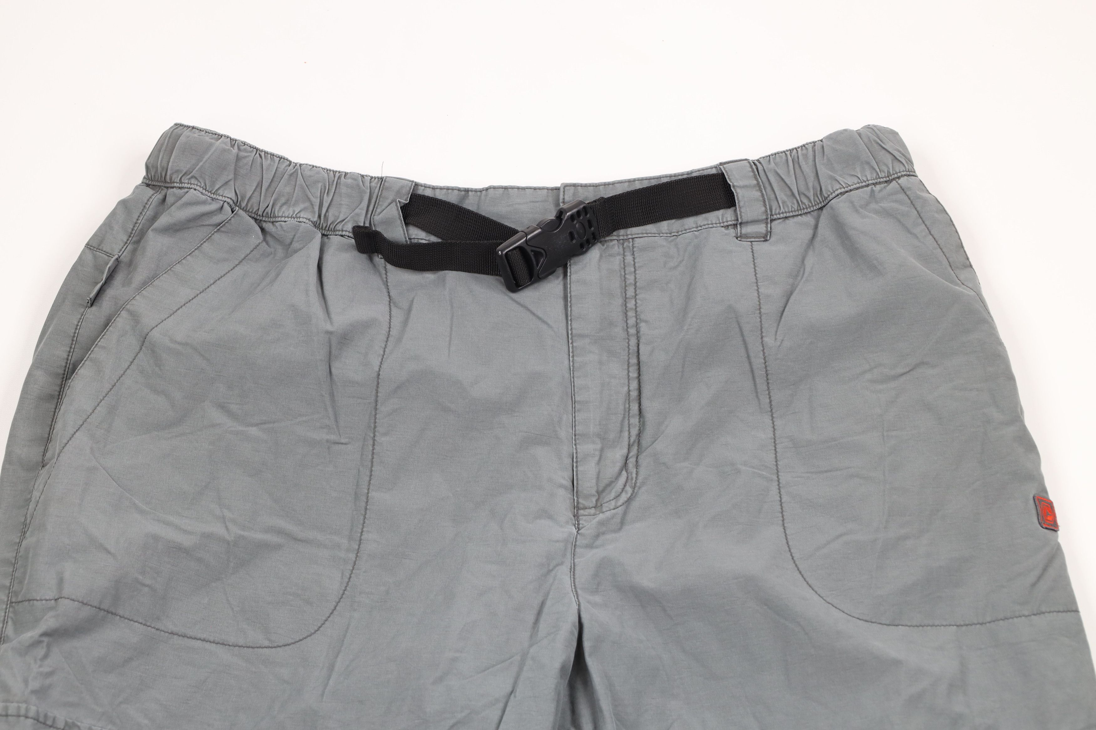 Vintage Vintage 90s Streetwear Lined Belted Wide Leg Pants Gray Size US 38 / EU 54 - 2 Thumbnail