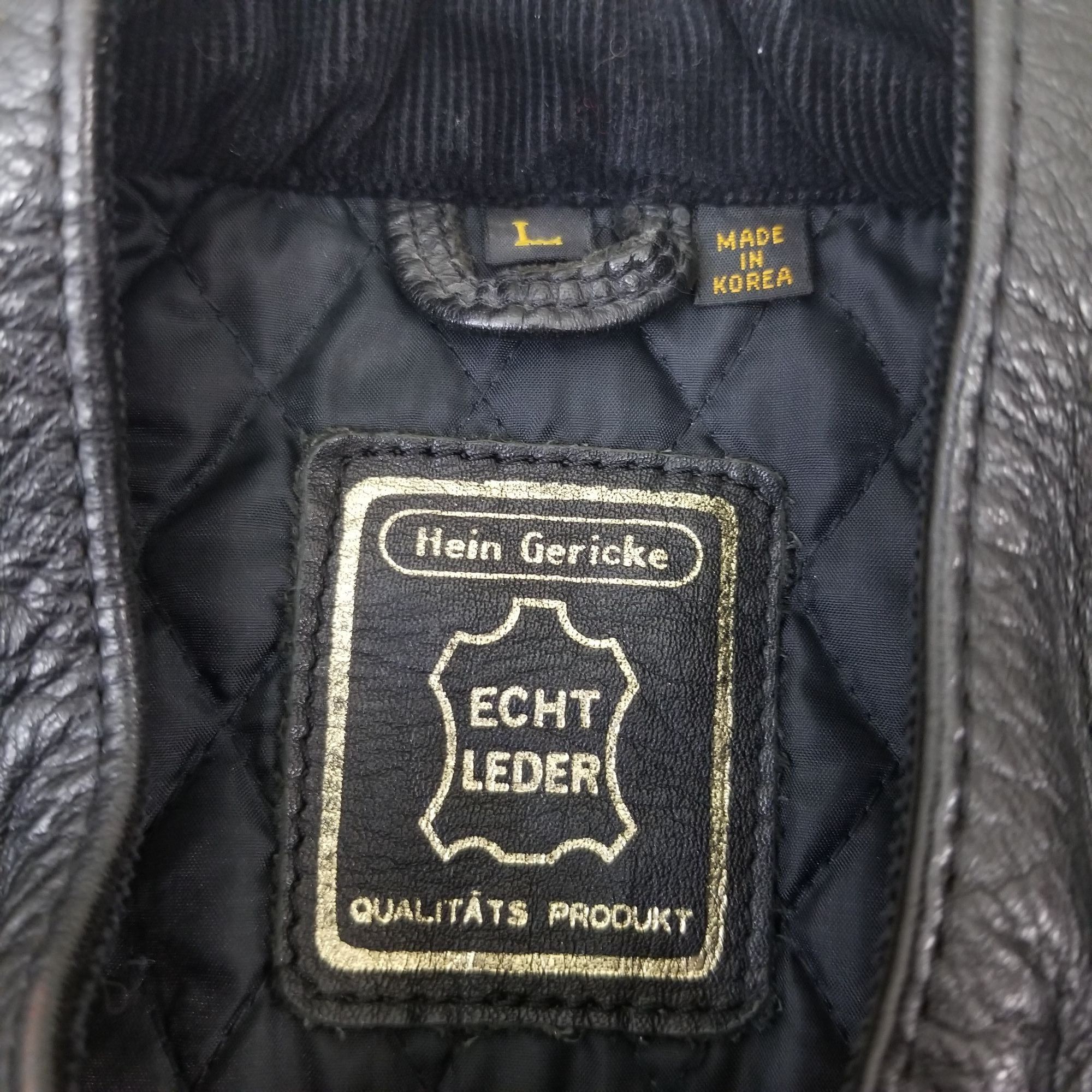 Hein Gericke Hein Gericke L Black Leather Motorcycle Jacket Moto Cafe Rac Size US L / EU 52-54 / 3 - 4 Thumbnail