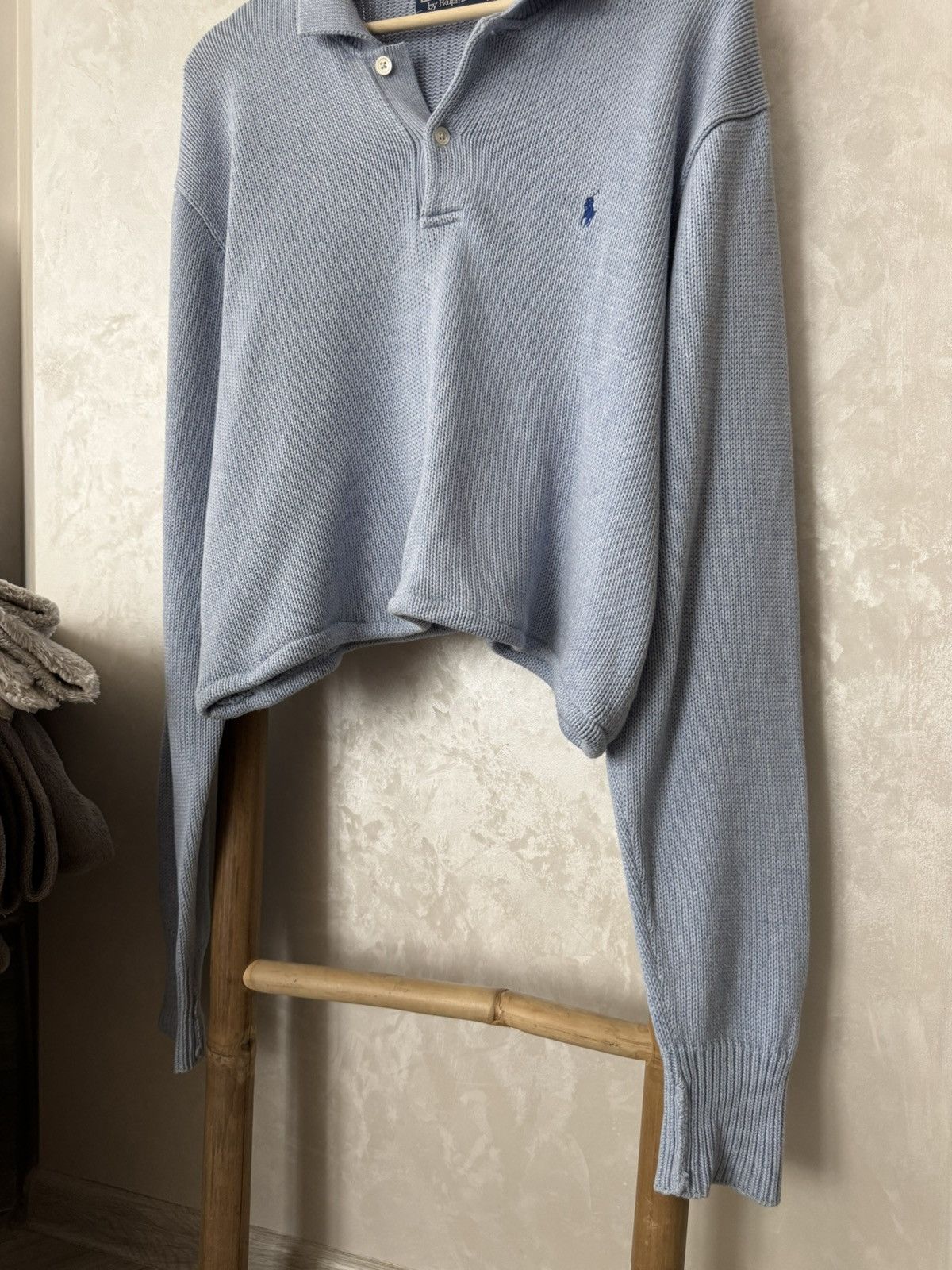 Polo Ralph Lauren × Ralph Lauren × Vintage Polo Ralph Lauren Vintage Cropp Knit Size XL / US 12-14 / IT 48-50 - 3 Thumbnail