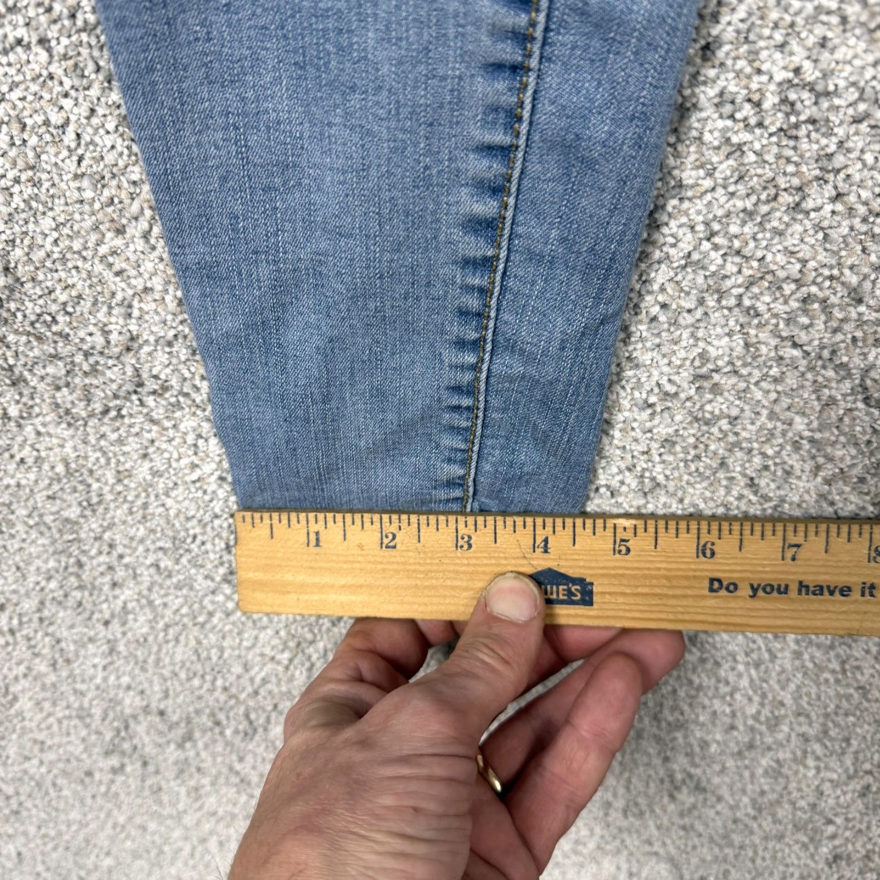 Vintage Aéropostale Jegging Womens 4 Blue Low Denim Skinny Stretch 5-Pocket Zipper Button Inseam 27 Rise 7 Regular Spring Vintage No Men/Women Size 27" / US 4 / IT 40 - 3 Thumbnail