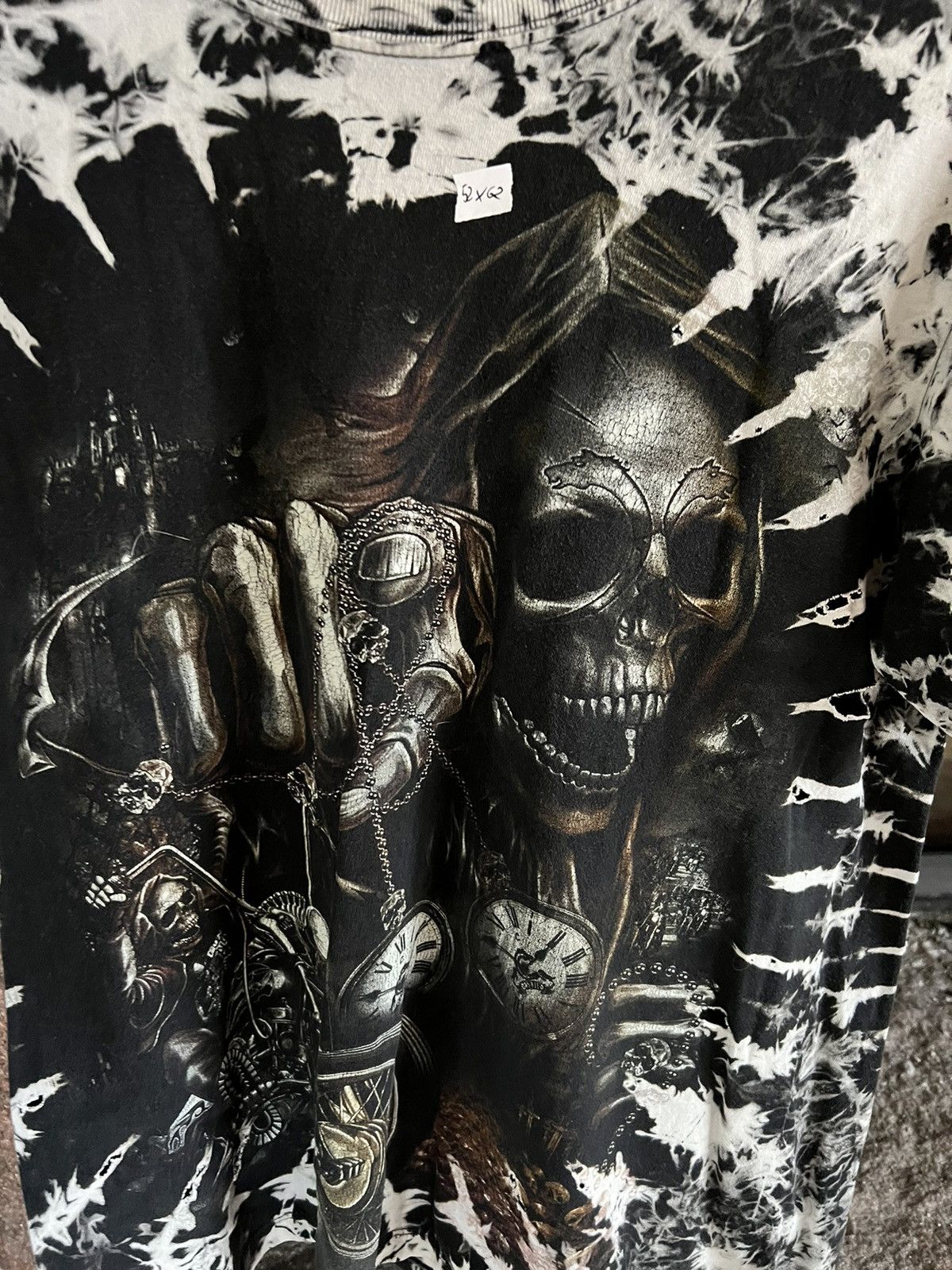 Affliction × Designer Full print t-shirt tee Tis , dark side, ghost M Size US M / EU 48-50 / 2 - 2 Thumbnail