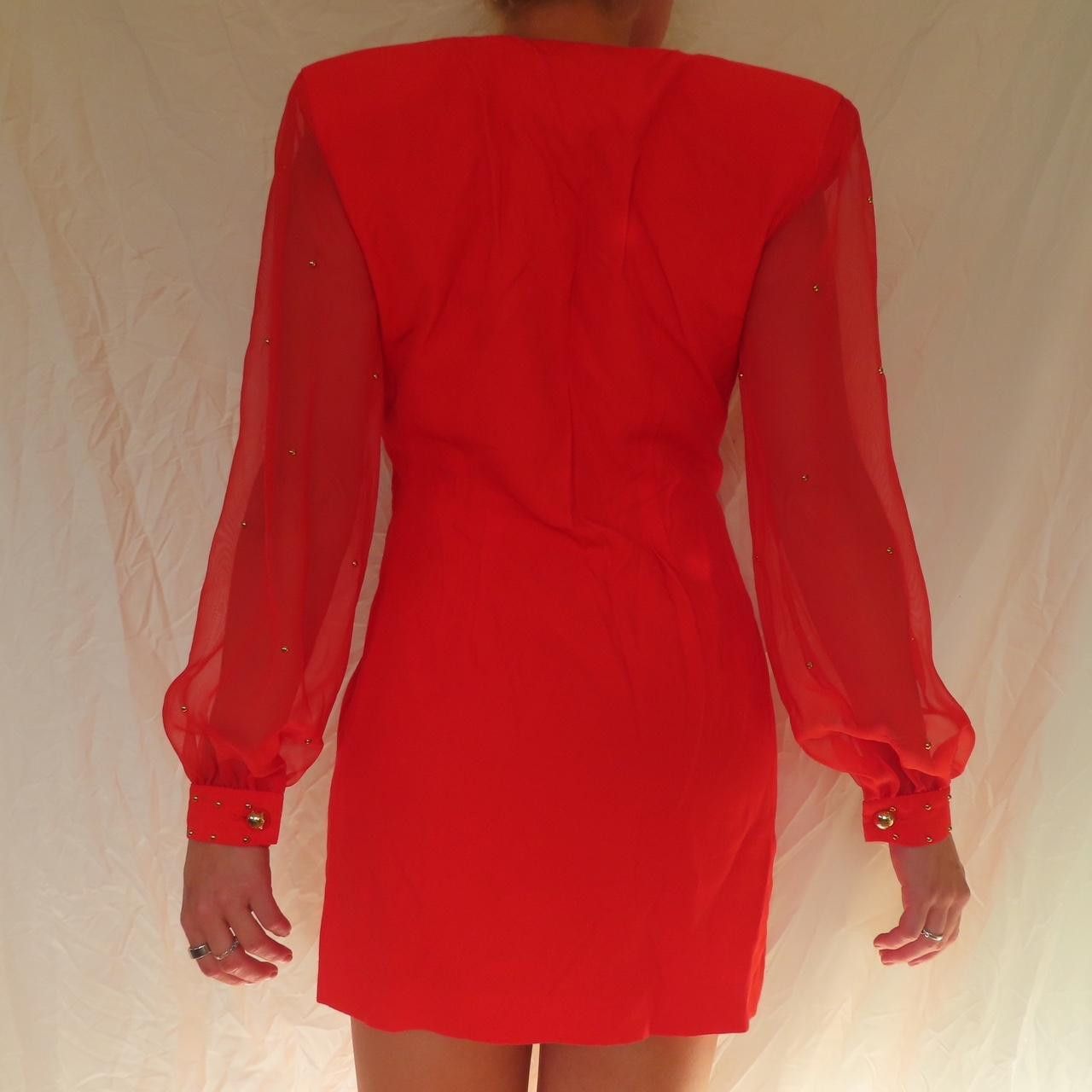 Joseph Ribkoff JOSEPH RIBKOFF RED BLAZER DRESS SEQUIN VINTAGE SIZE 8 Size M / US 6-8 / IT 42-44 - 7 Thumbnail