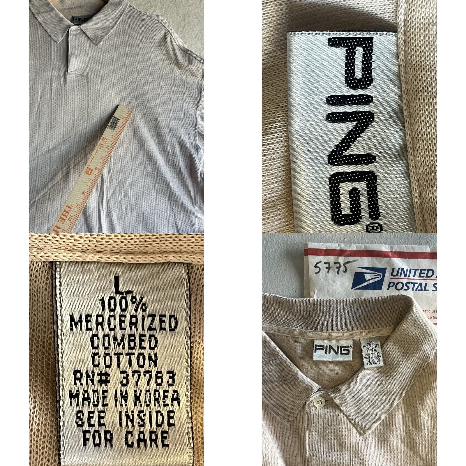 Vintage PING Collection Polo Shirt Mens Large Light Pink Knit 100% Cotton Logo Golf Casual Activewear Short Sleeve Shirt Men Mens Size US L / EU 52-54 / 3 - 8 Thumbnail