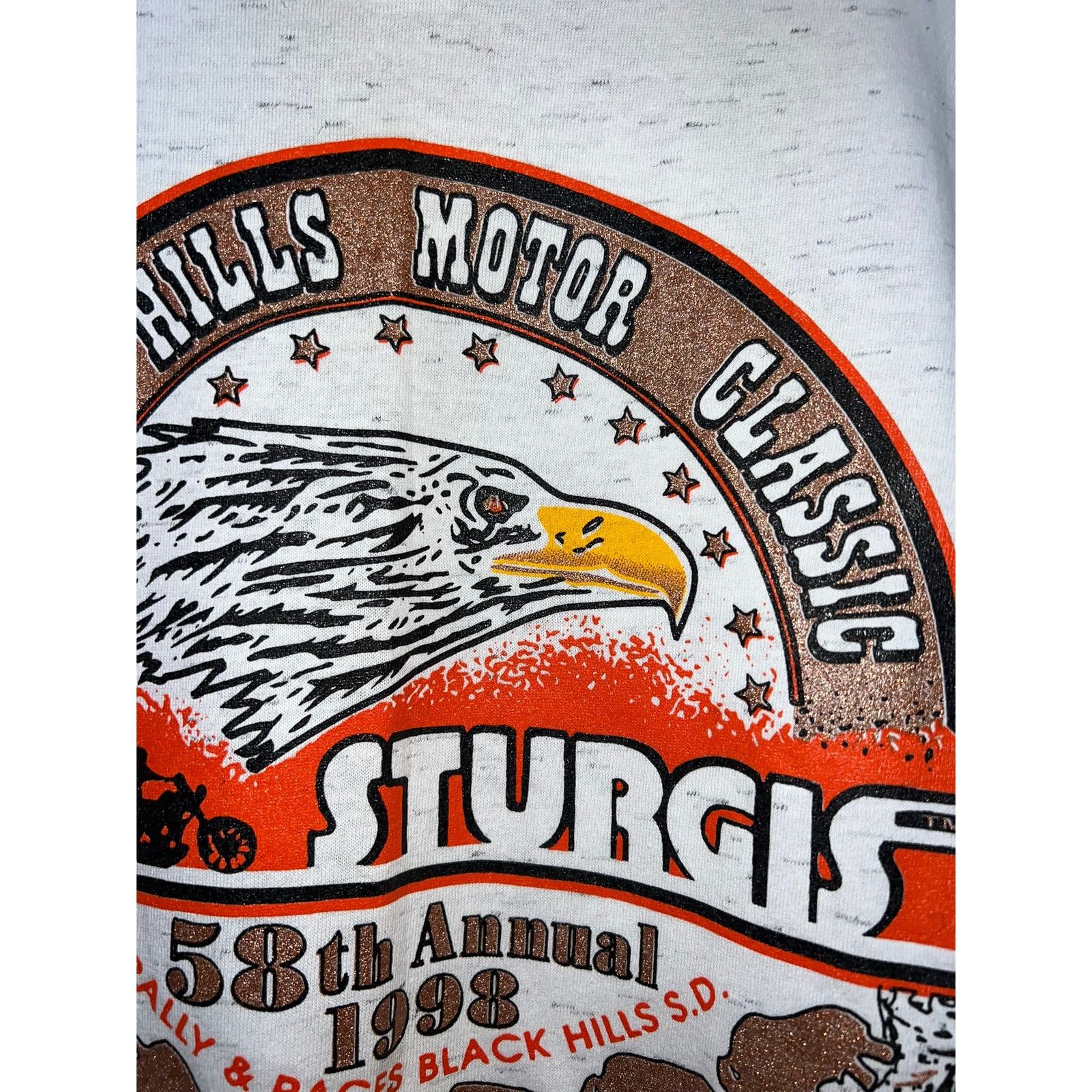 Vintage Vintage Sturgis 1998 Shirt 58th Rally And Races Tee 90s 2XL Size US XXL / EU 58 / 5 - 4 Thumbnail